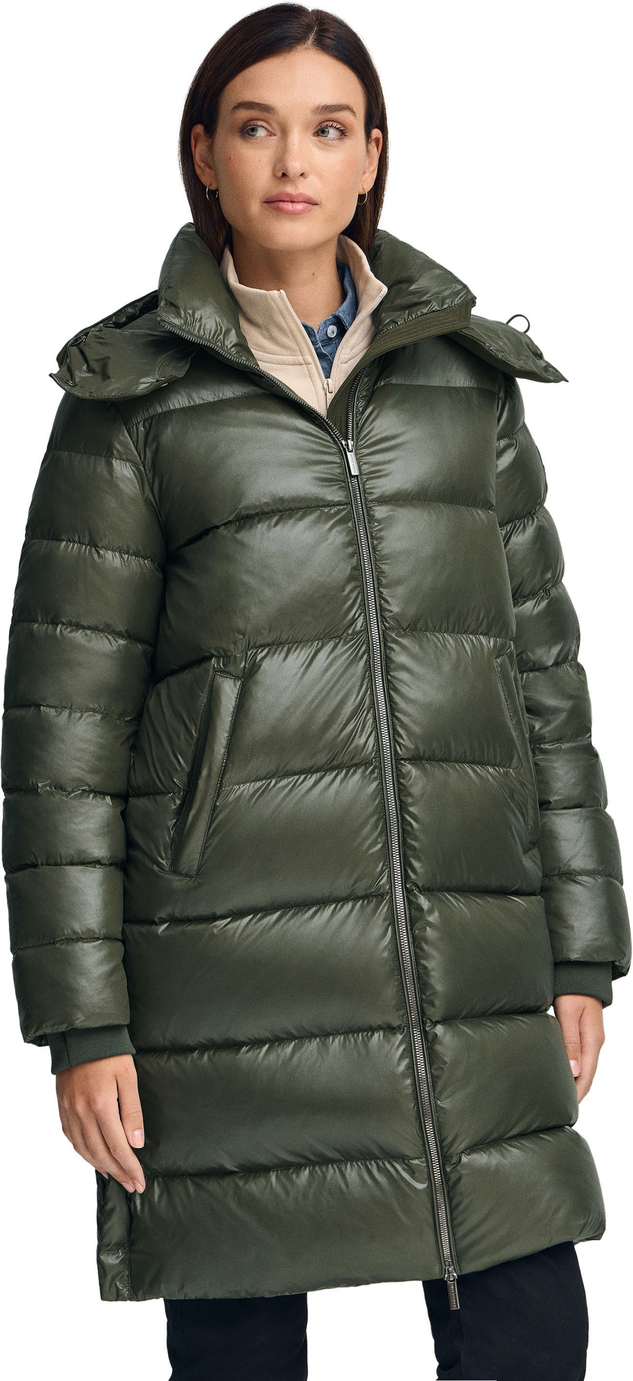 Jacke Olena grün mit Polo Club-Logo