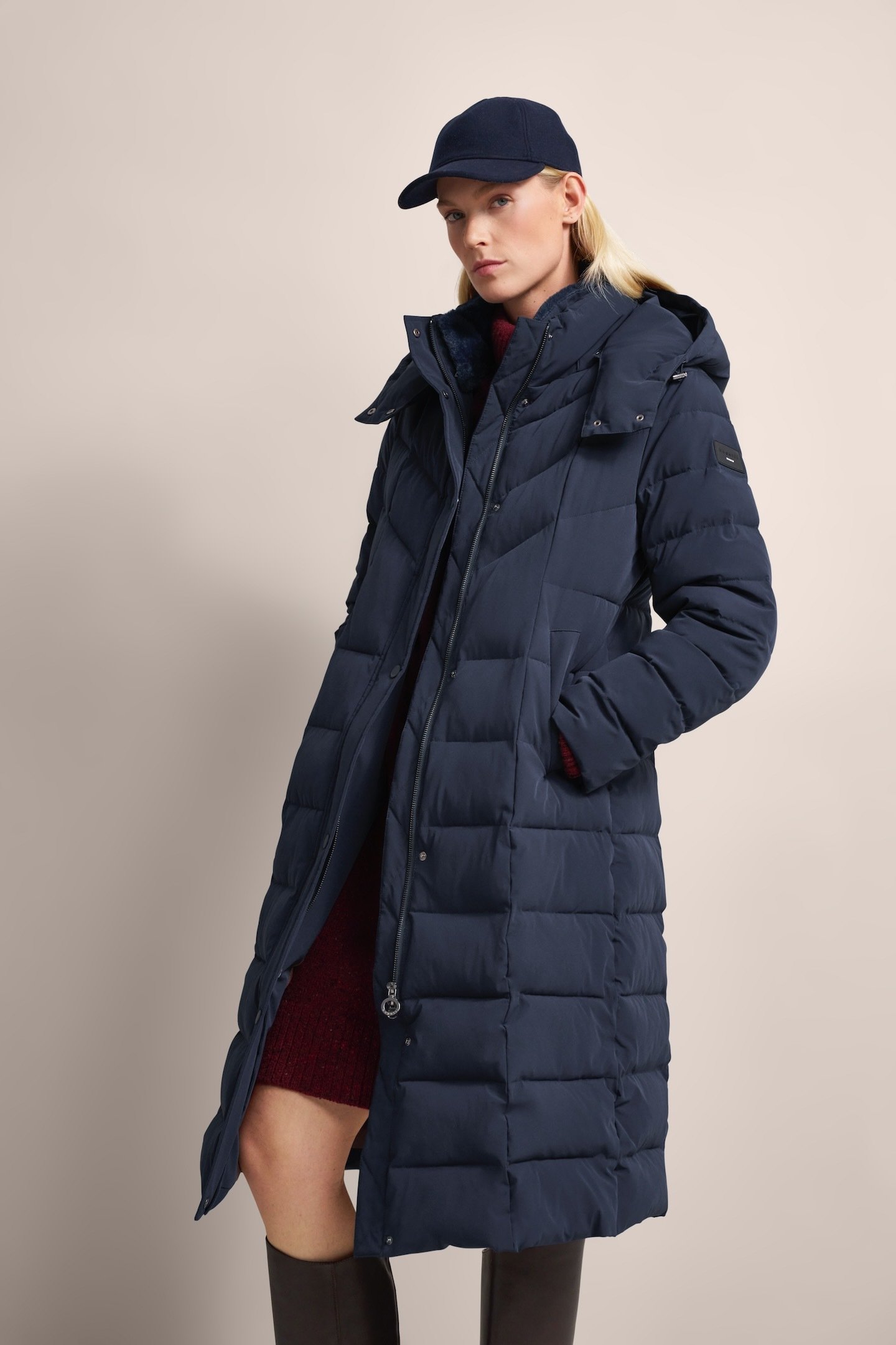 Bugatti Damen Mantel mit elegantem Stehkragen