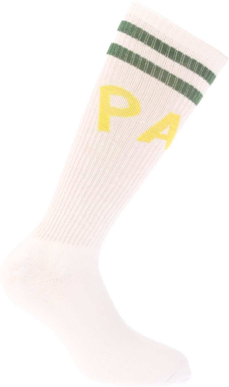 Palm Angels - Socken für Herren/Damen Unisex (Weiß/Gelb)
