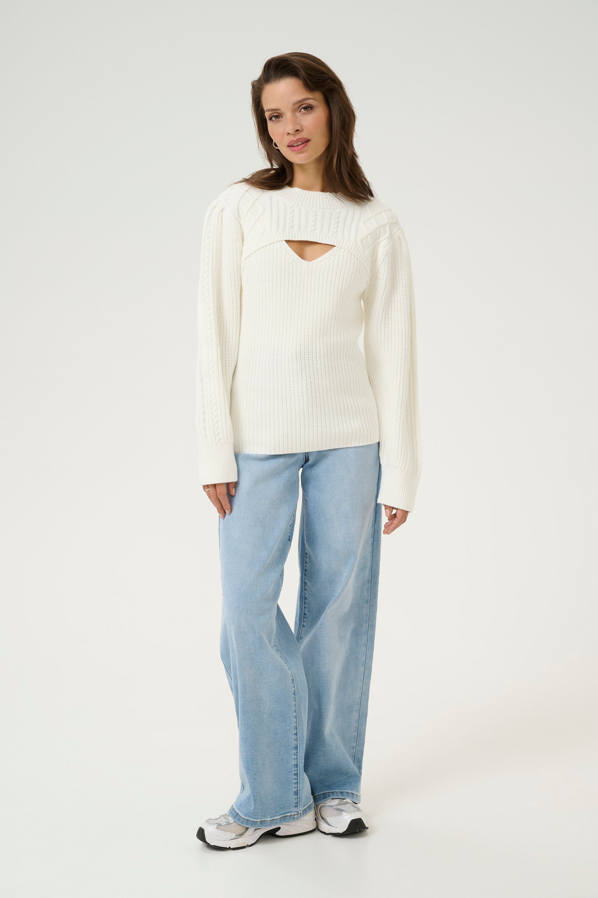 Strickpullover Regular fit white