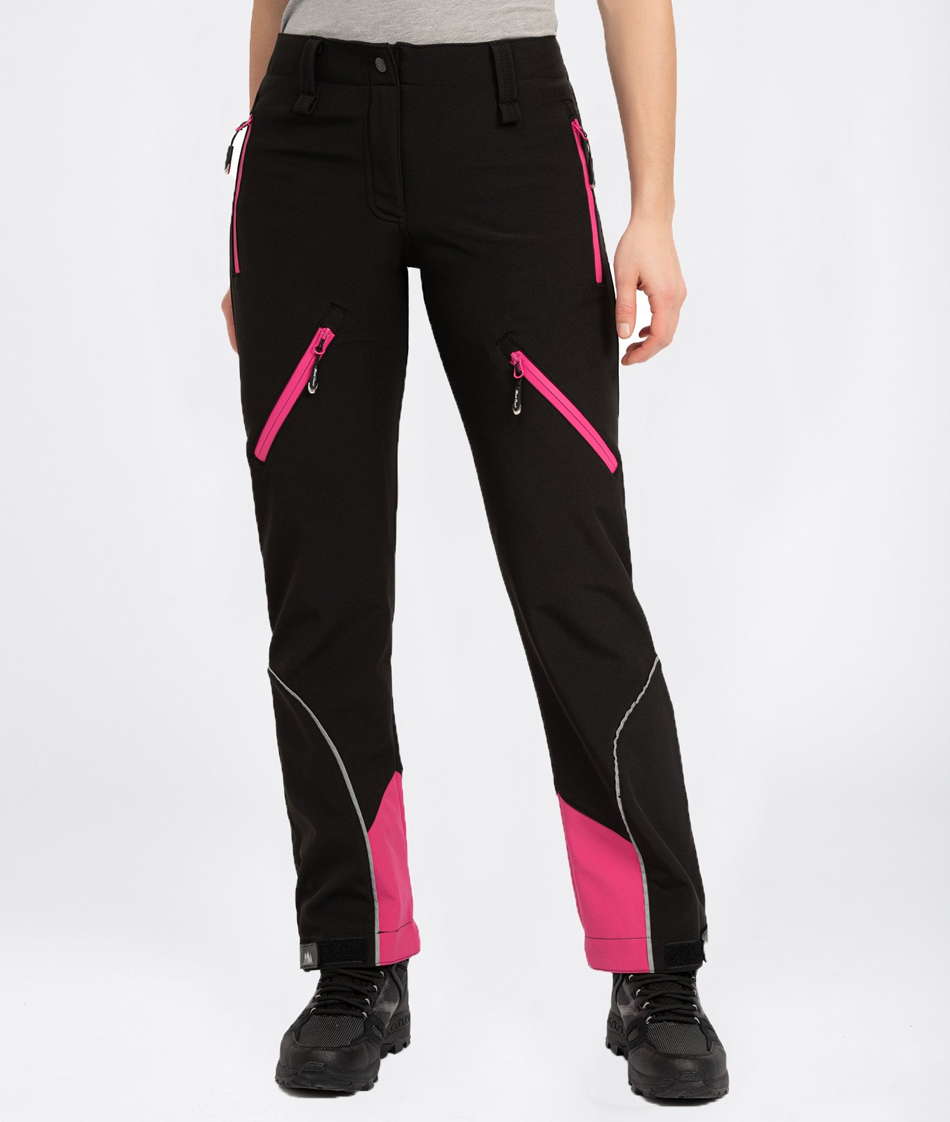 Rock Creek Softshellhose Schwarz