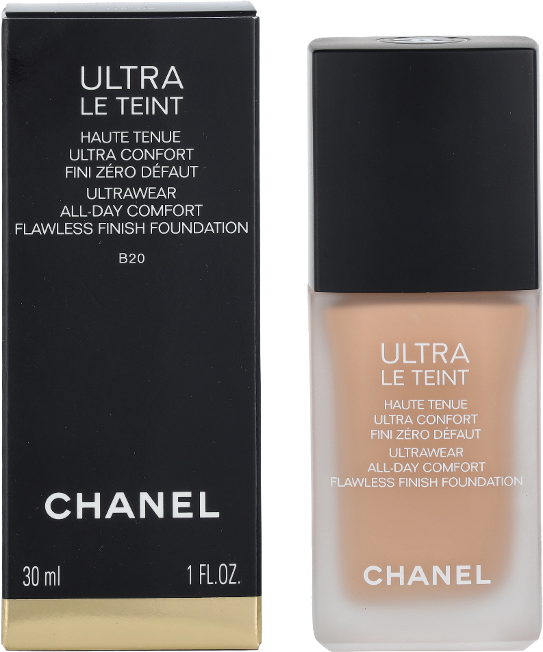 Chanel Ultra Le Teint Flawless Finish Fluid Foundation.