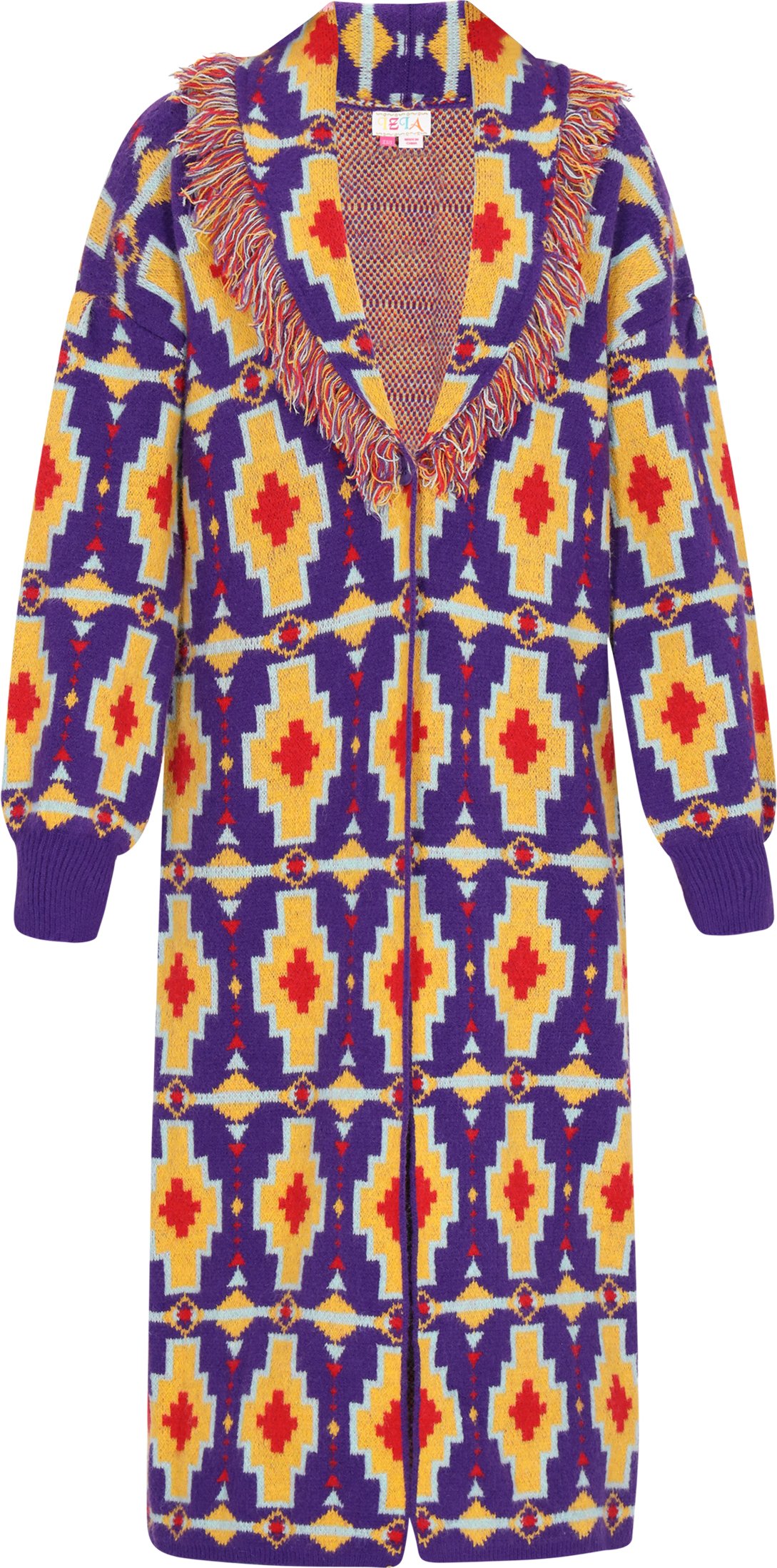 IZIA Strickjacke Frauen violett mehrfarbig