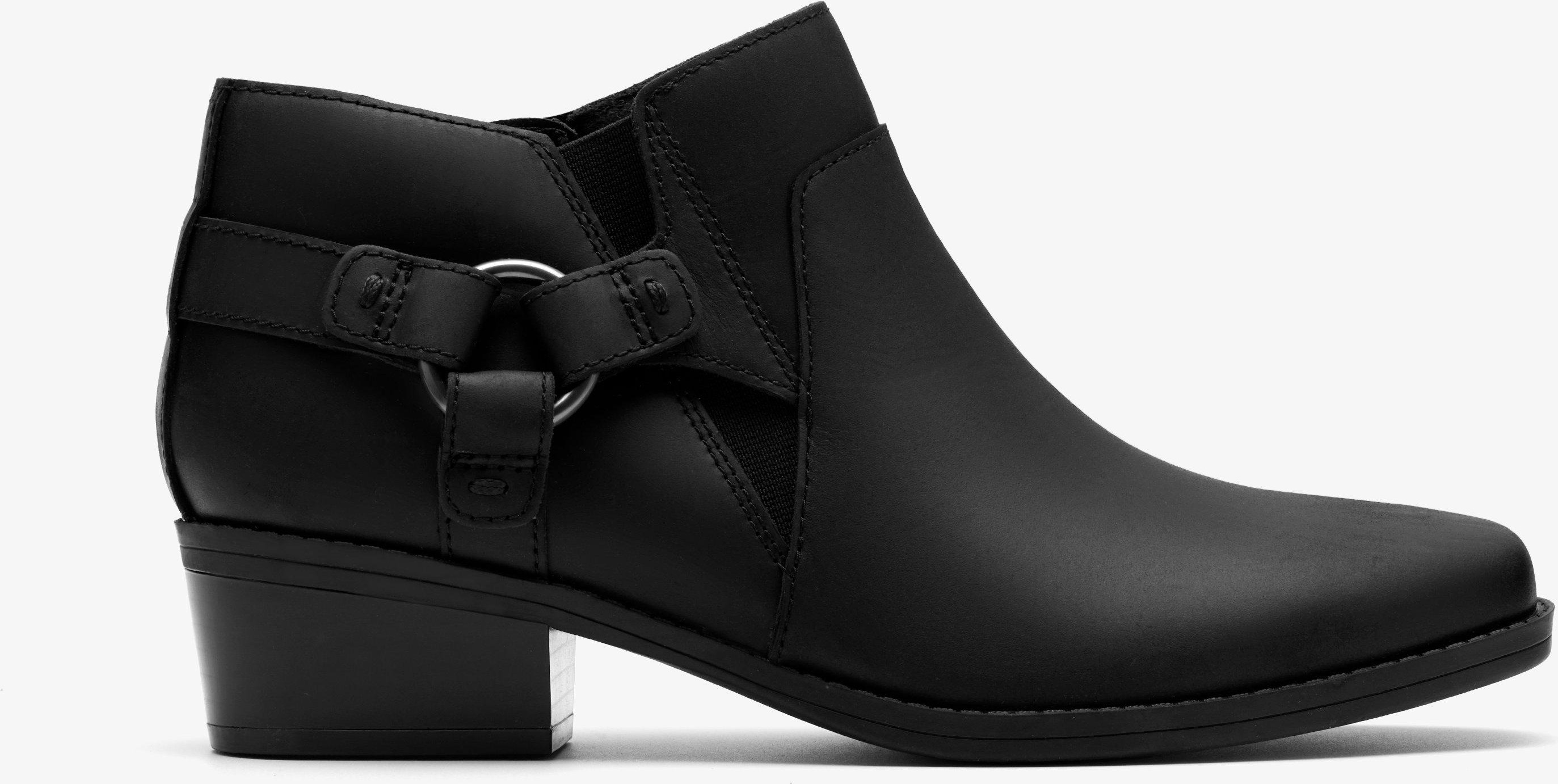 Danyelle Gema Schwarze Ölige Lederstiefel