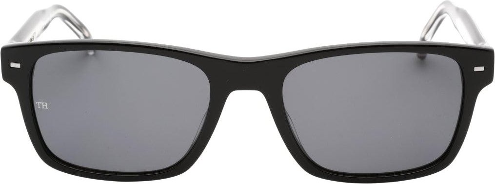 Tommy Hilfiger - Unifarben-Sonnenbrille für Herren, Kunststoff (Schwarz)