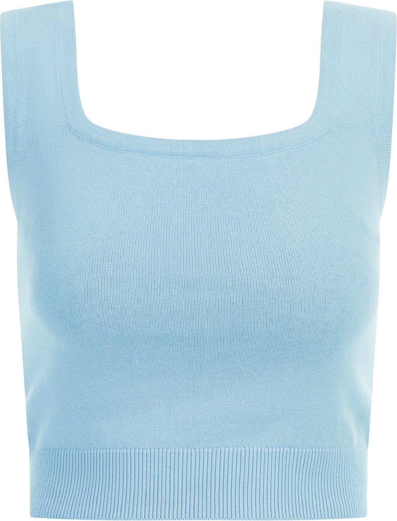 Mymo Strickoberteil Damen hellblau