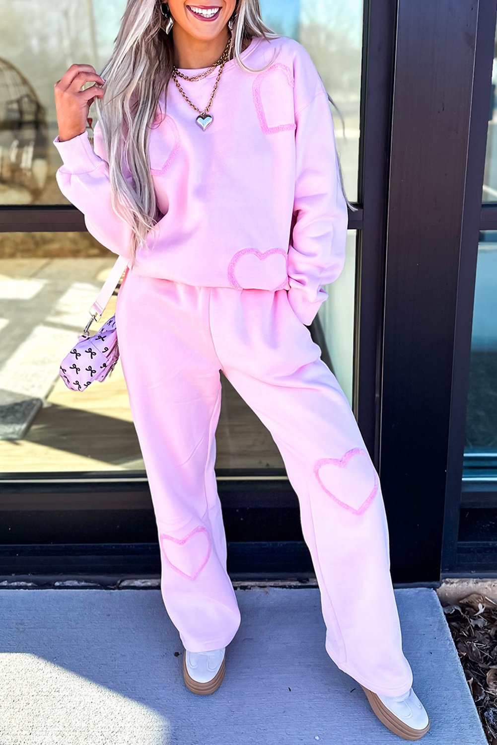 Herz-Patch-Hosenanzug