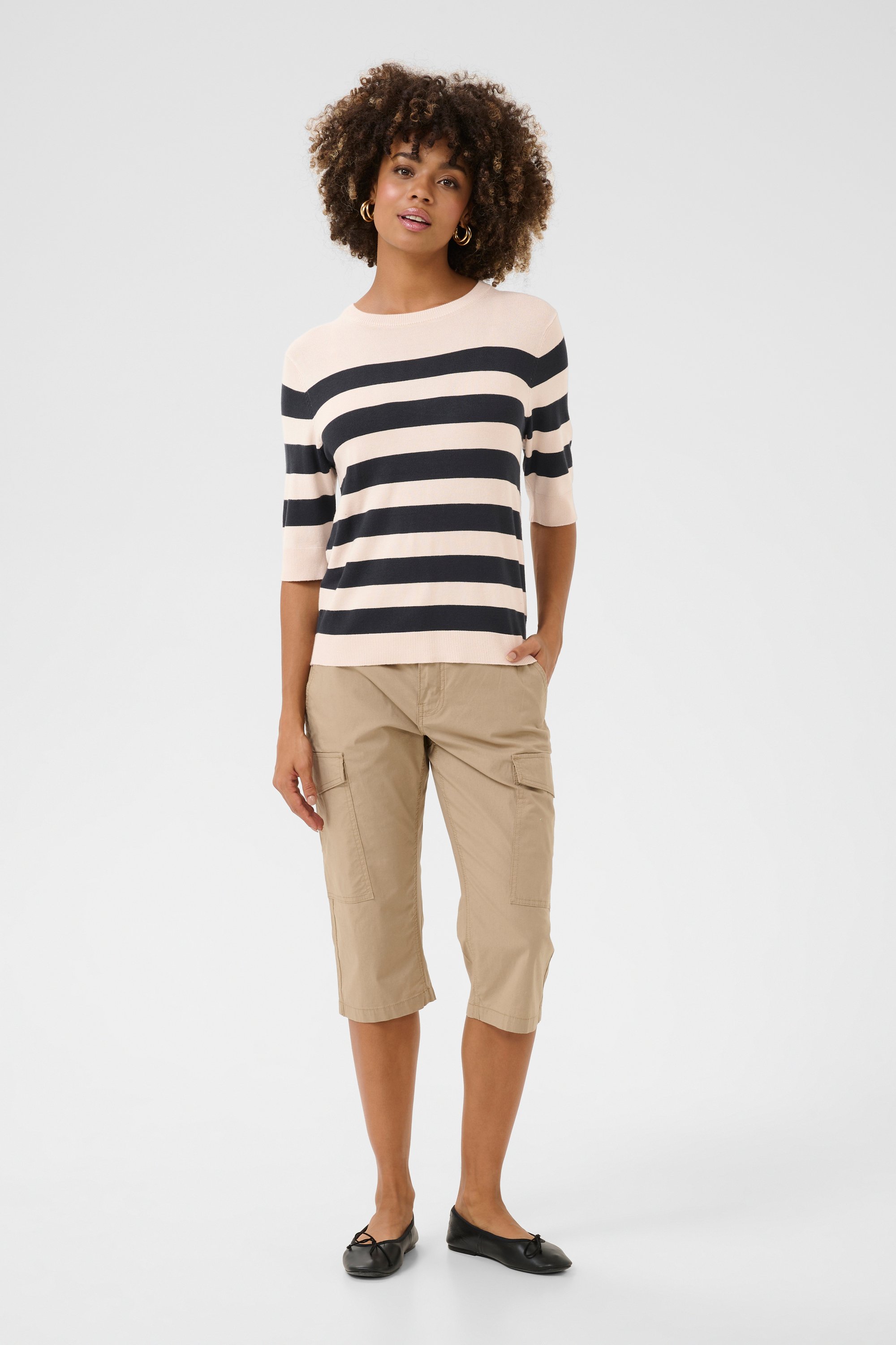 Strickpullover Relaxed fit blue white