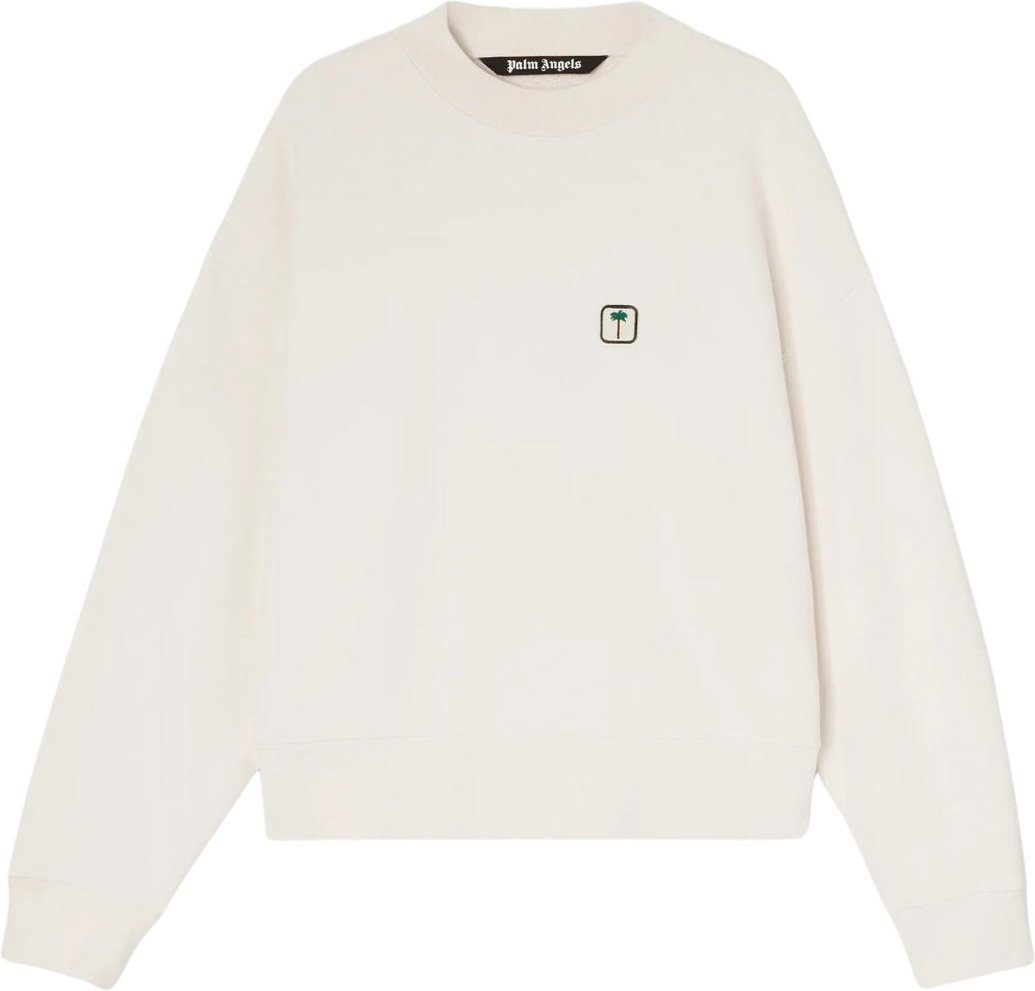 Palm Angels PXP Logo Off White Sweatshirt