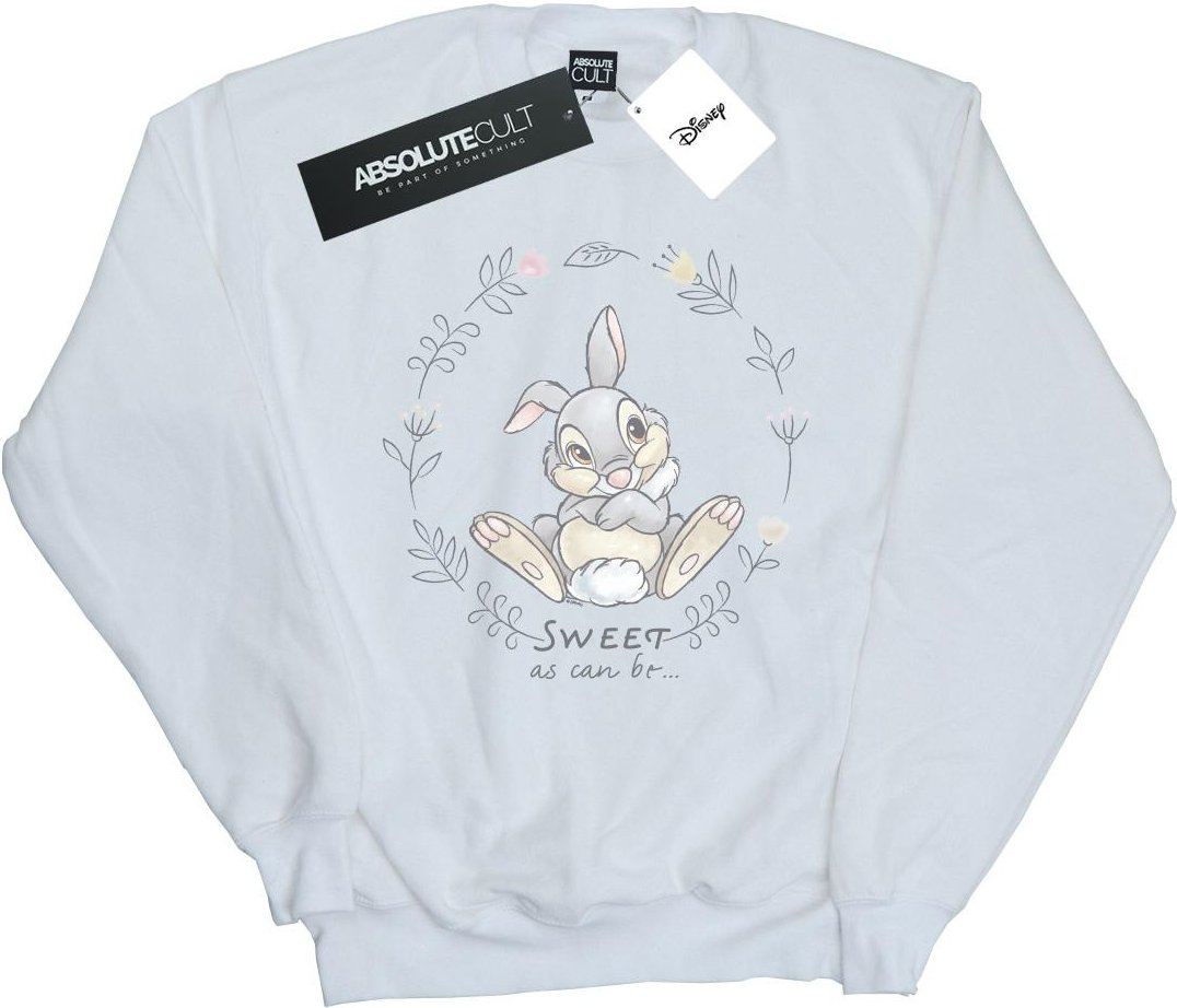 Disney - "Bambi Thumper Sweet As Can Be" Sweatshirt für Mädchen (Weiß)