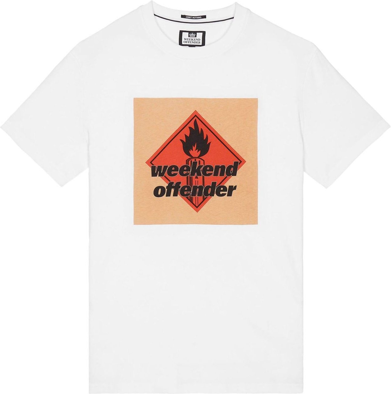 Weekend Offender - "Blue Lines" T-Shirt für Herren (Weiß)