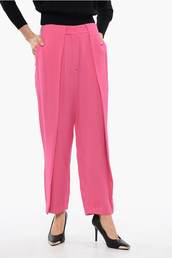 Tapered-Fit High-Waist-Hose in Pink