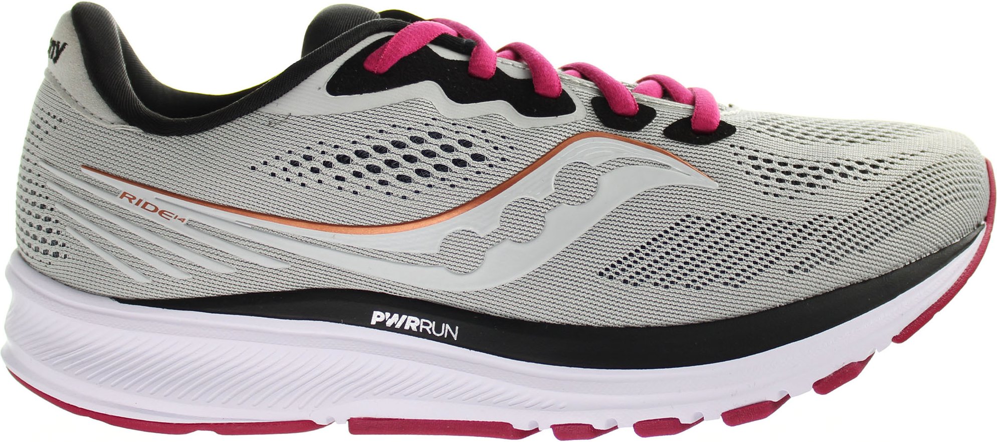 Thumbnail - Saucony Ride 14 graue Frauen Running Trainer