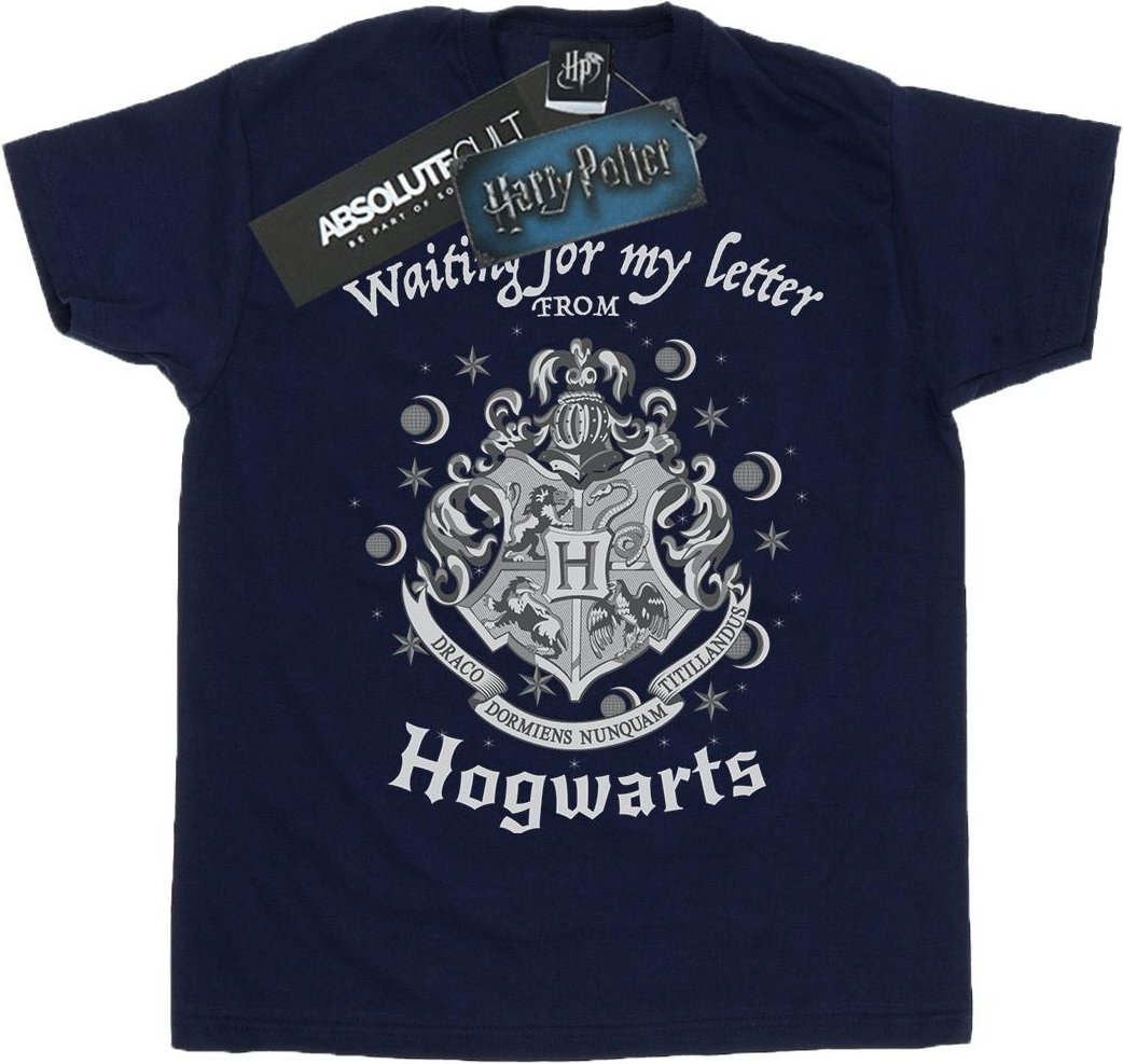 Harry Potter - "Hogwarts Waiting For My Letter" T-Shirt für Herren (Marineblau)