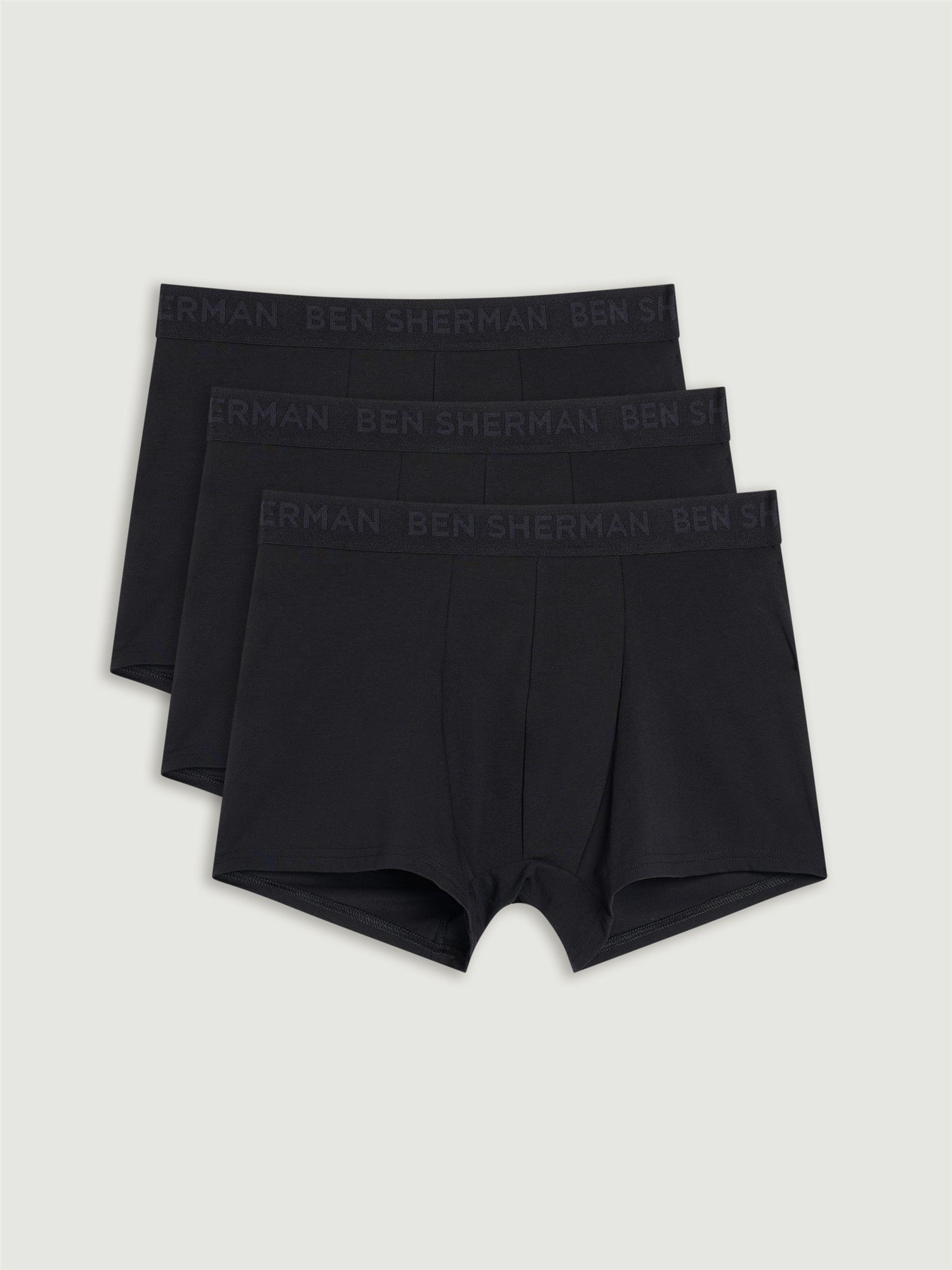 Ben Sherman - Boxershorts für Herren (3er-Pack) (Schwarz)