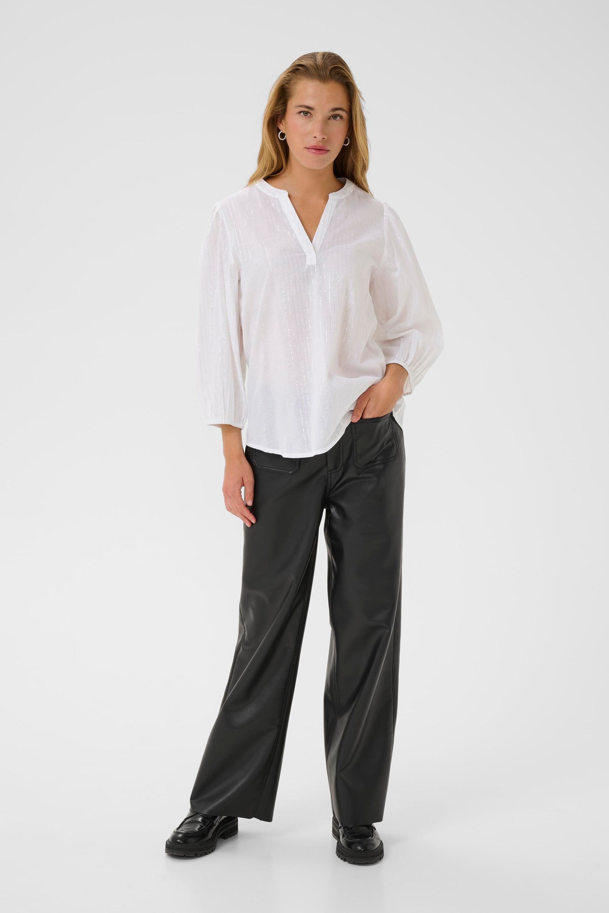 Langarm-Bluse KAluise Langarm-Bluse Regular fit white