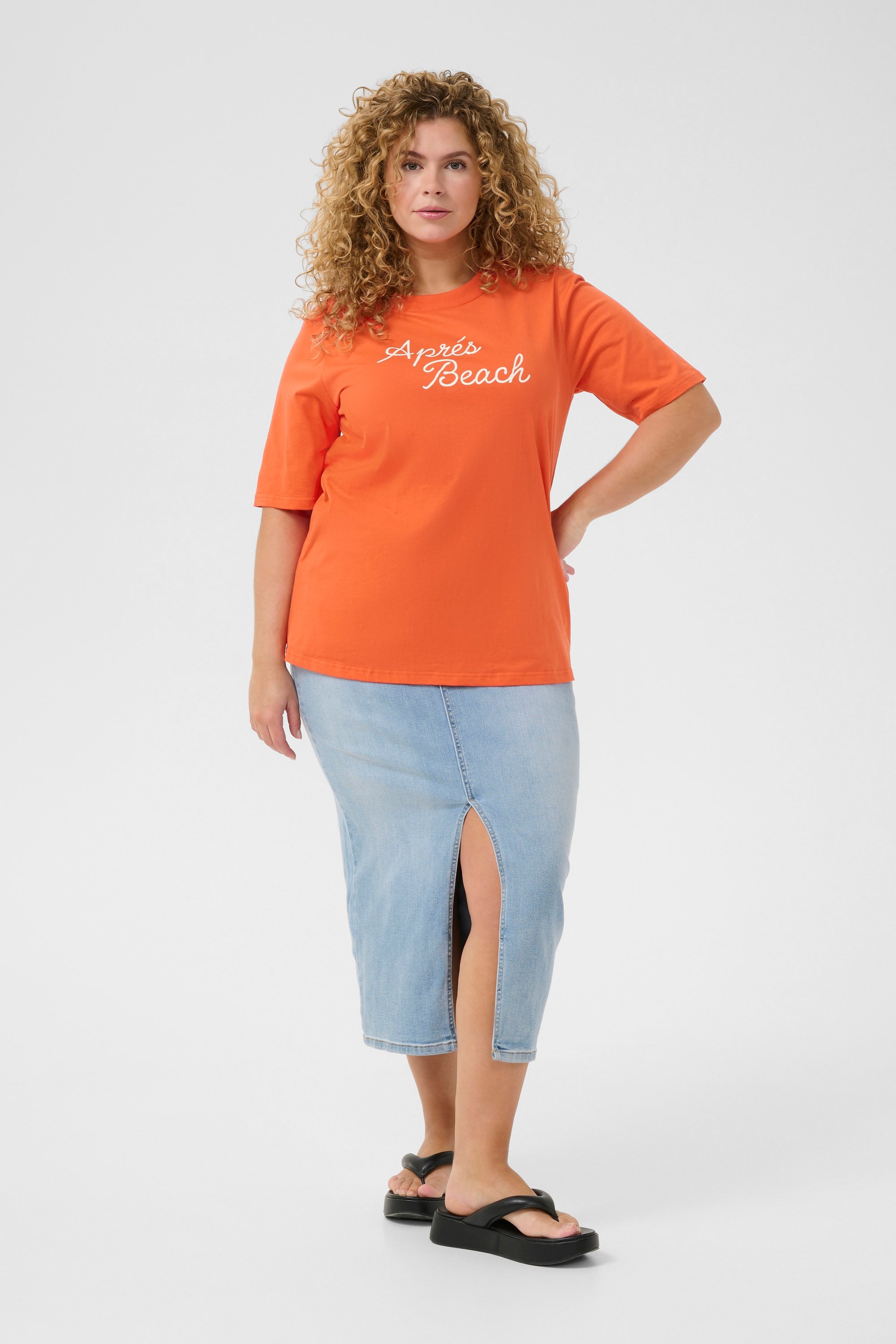 T-shirt Loose fit Grenadine orange