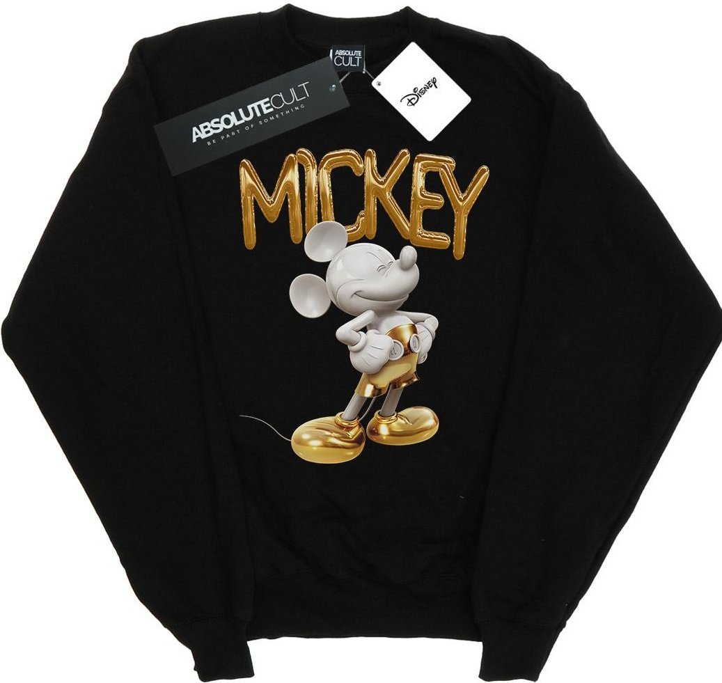 Disney - "Mickey Mouse Gold Statue" Sweatshirt für Damen (Schwarz)