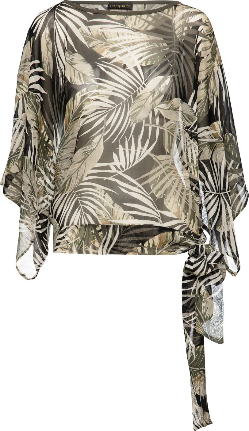 Bedrucktes Chiffon-Batwing-Top