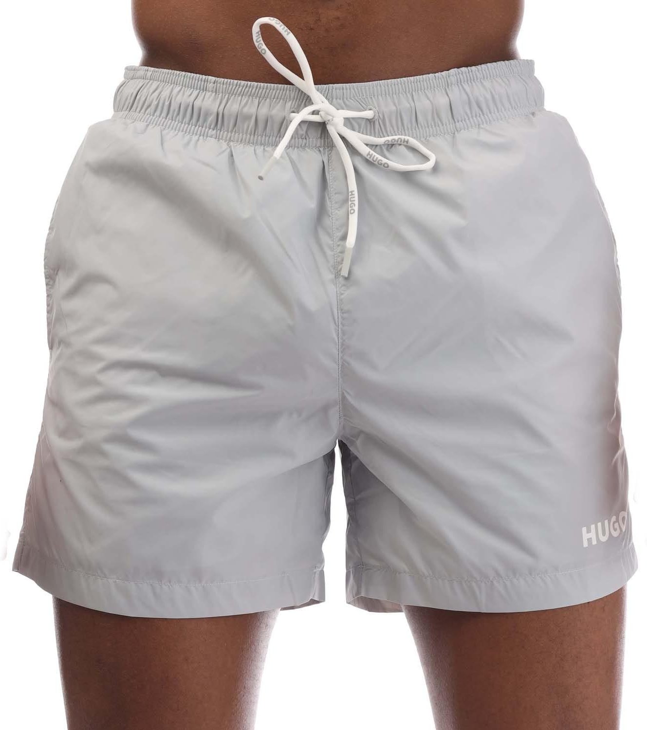Hugo - "Haiti" mit Kordelzug Badeshorts für Herren (Grau)