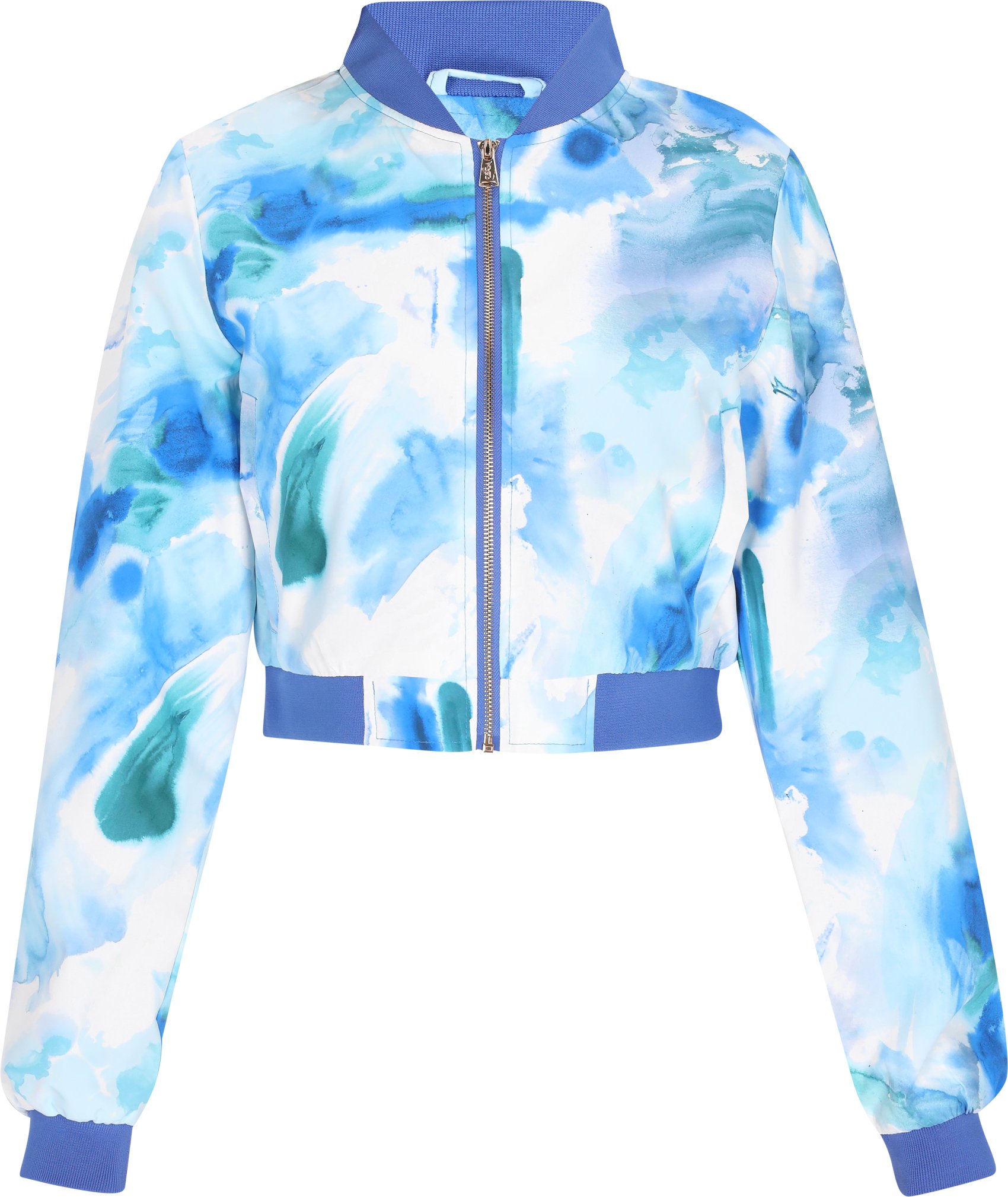 IZIA Jacke Frauen blau mehrfarbig