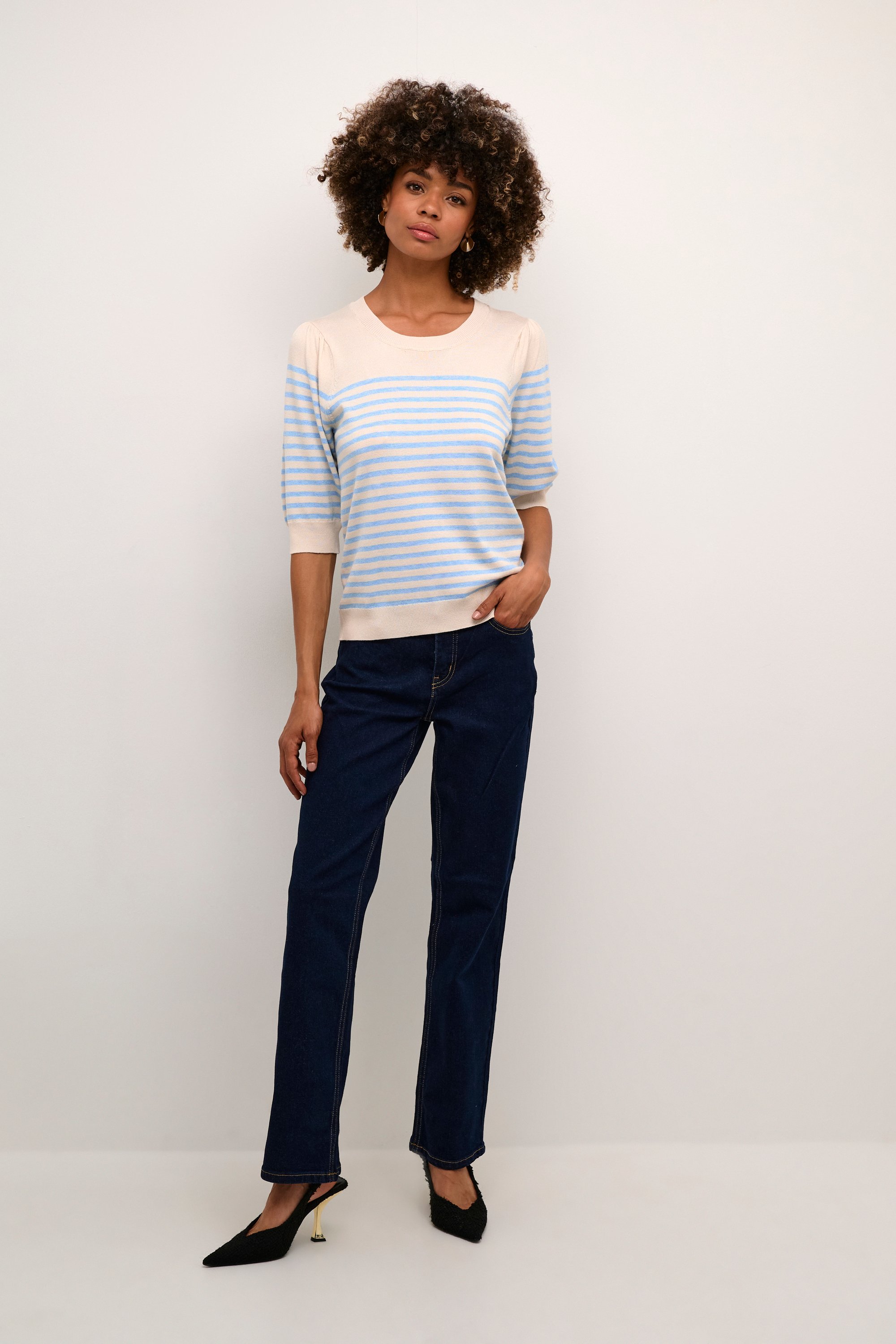 Thumbnail - Strickpullover Classic fit blue white
