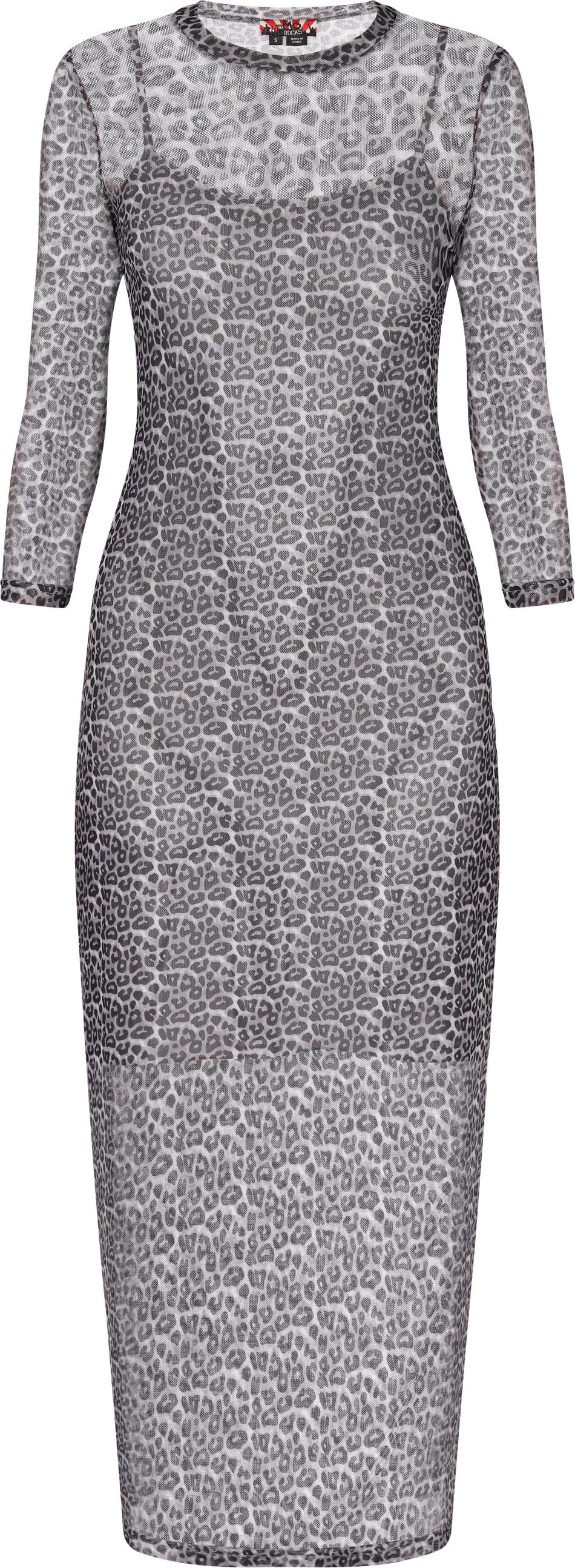 Mymo Kleid Frauen weiß-schwarz