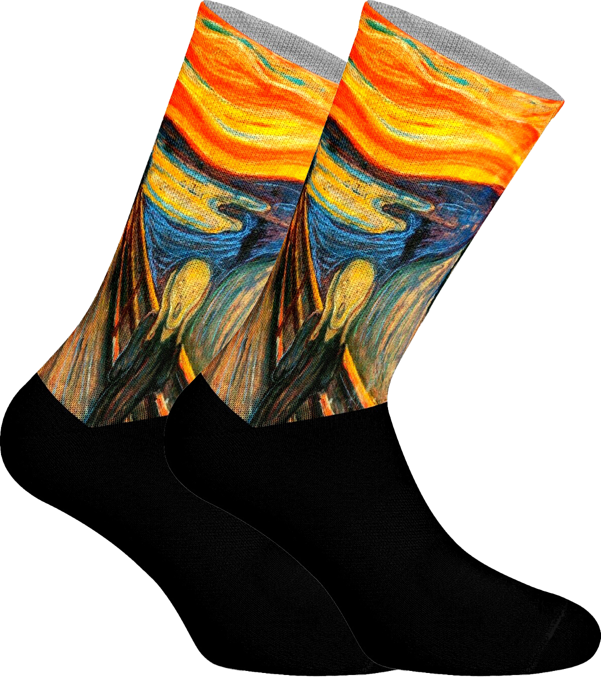 Elastische bedruckte lange Socken für Unisex