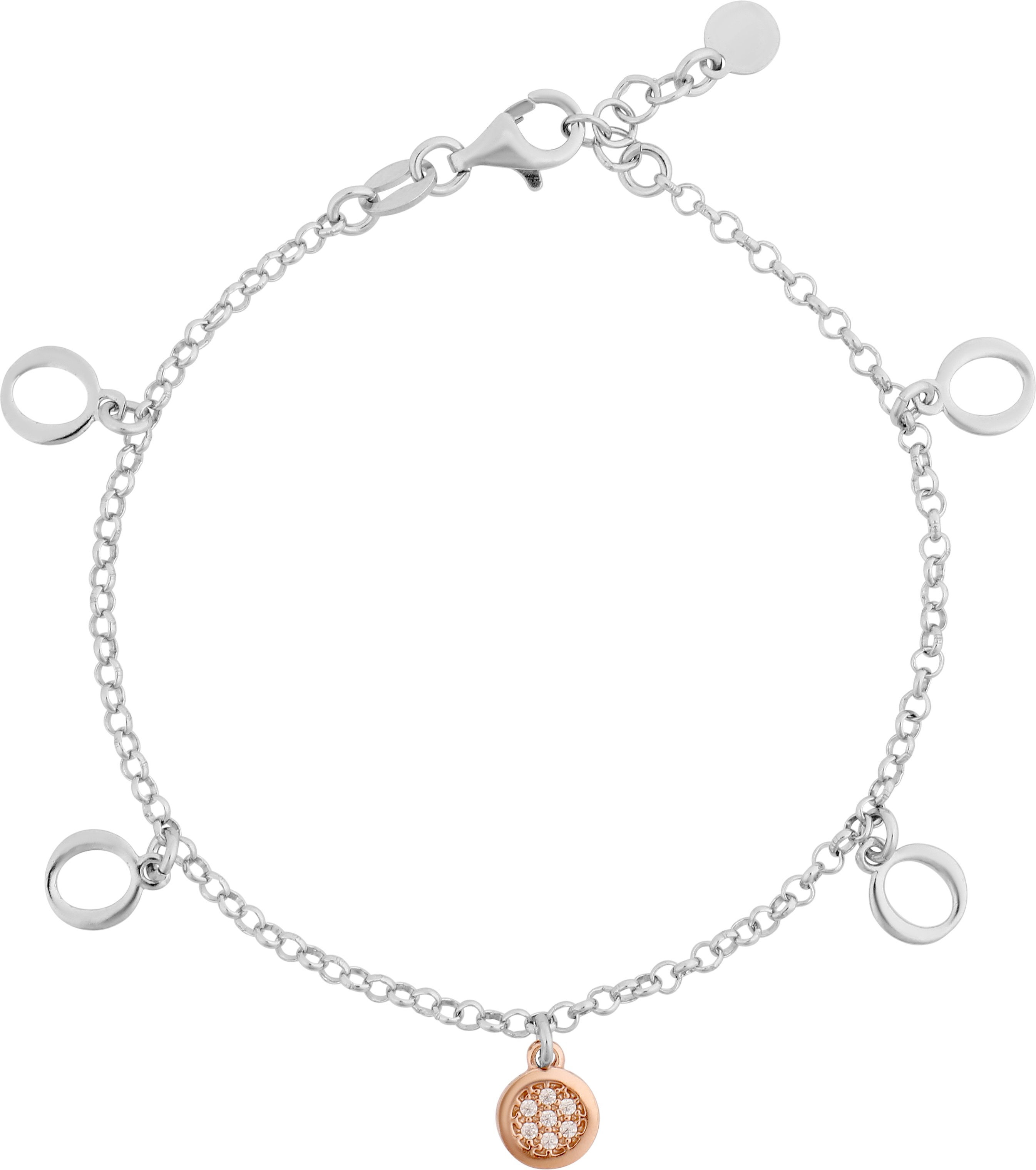 Orphelia 'Maite' Damenarmband aus 925er Sterlingsilber - Silber/Rosé ZA-7376