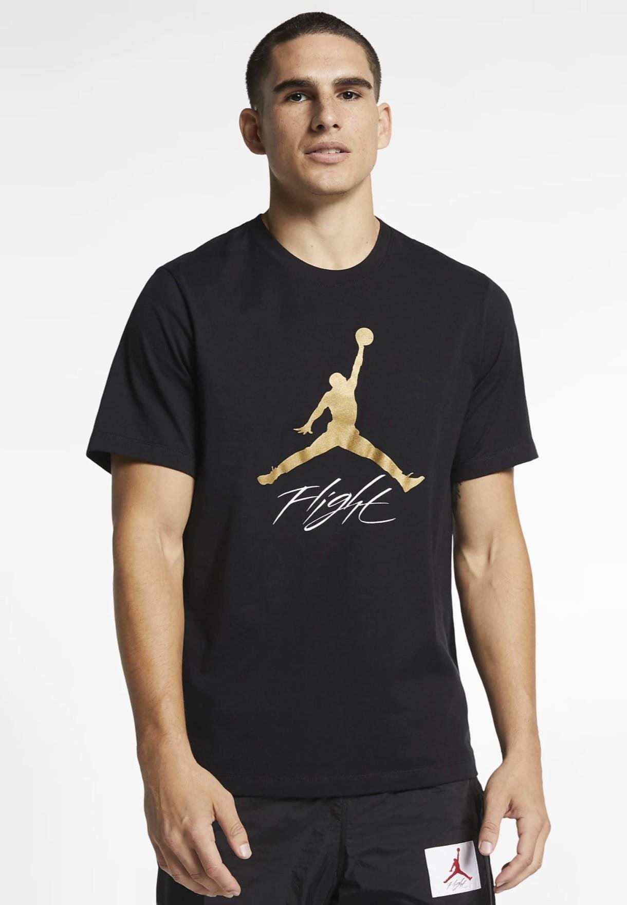 Nike Jordan Jumpman Flight T Shirt in Schwarz