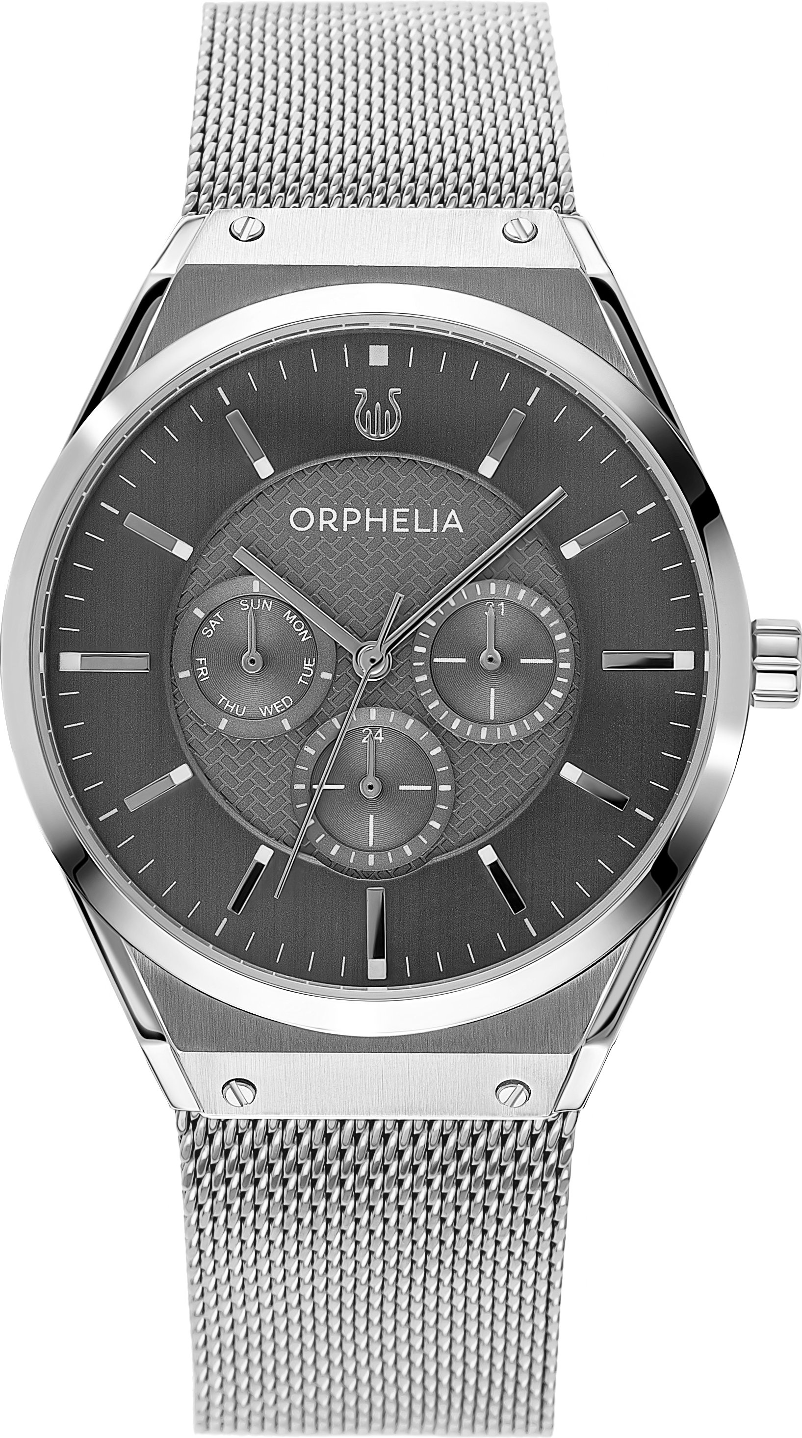 Orphelia Saffiano Herren-Armbanduhr, silberfarben, OR72900