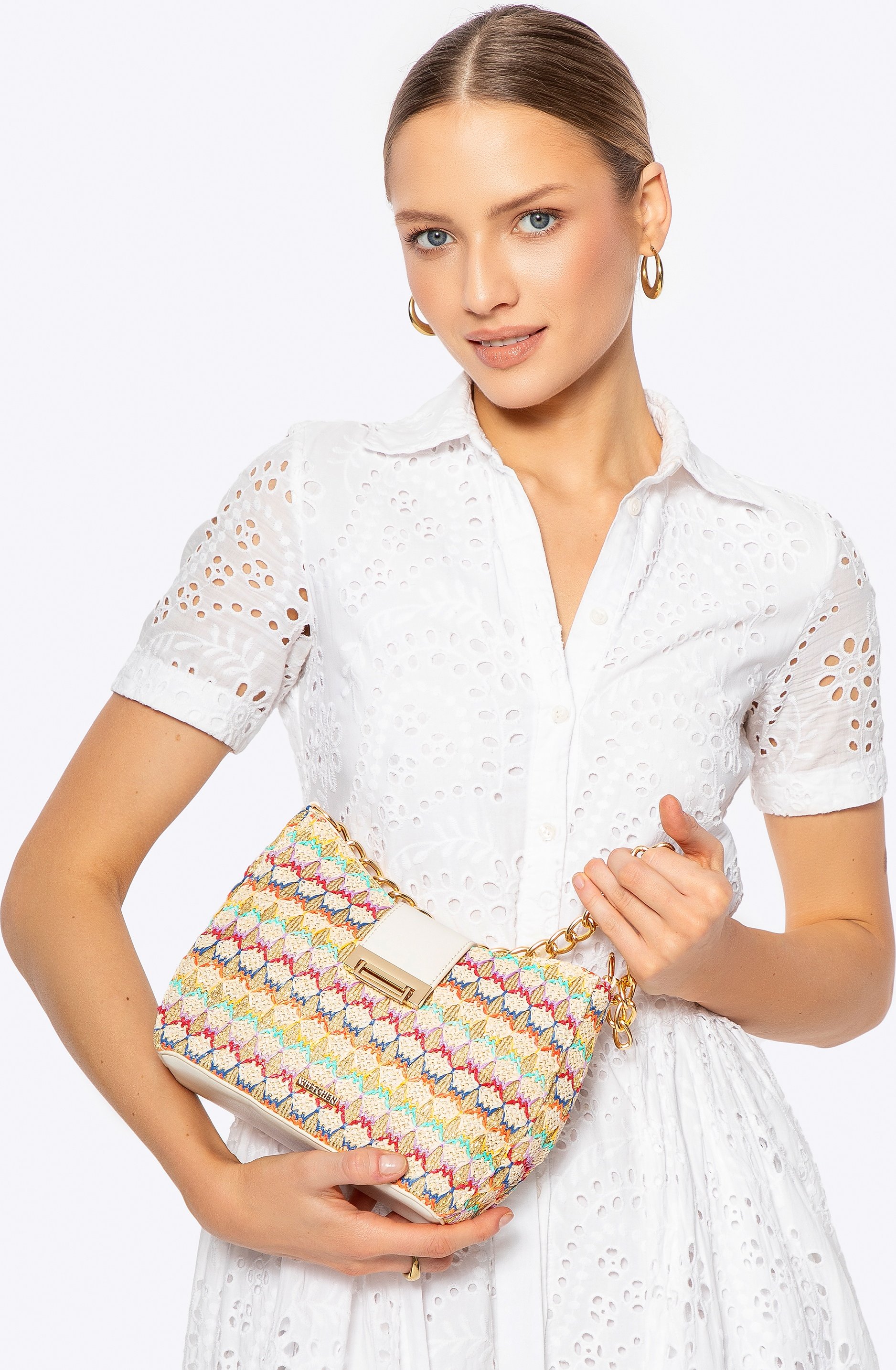 Wittchen Damen-Umhängetasche, gewebt, mehrfarbig, Polypropylen