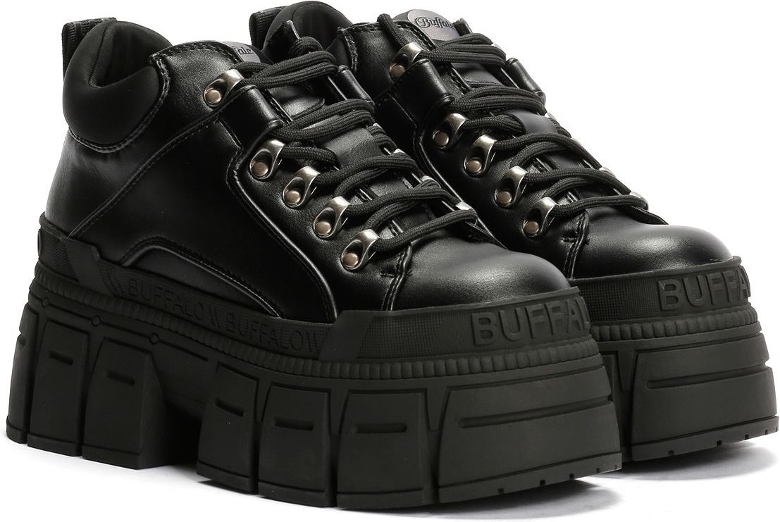 Buffalo Gospher Hike Lo Damen Schwarze Schuhe