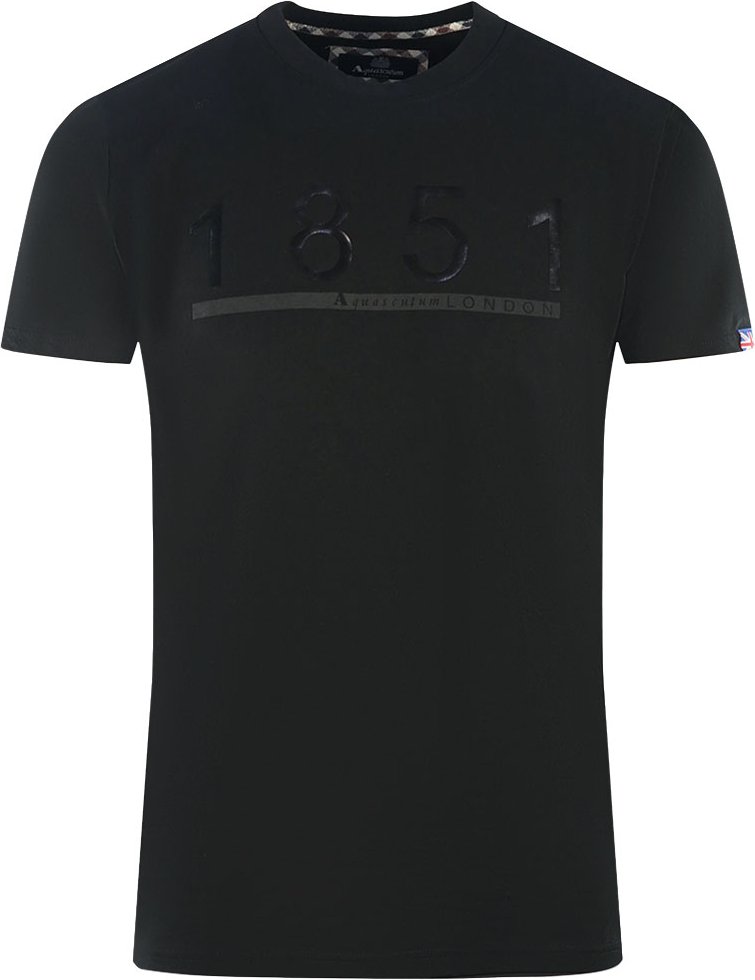 Aquascutum London 1851 Schwarzes T-Shirt