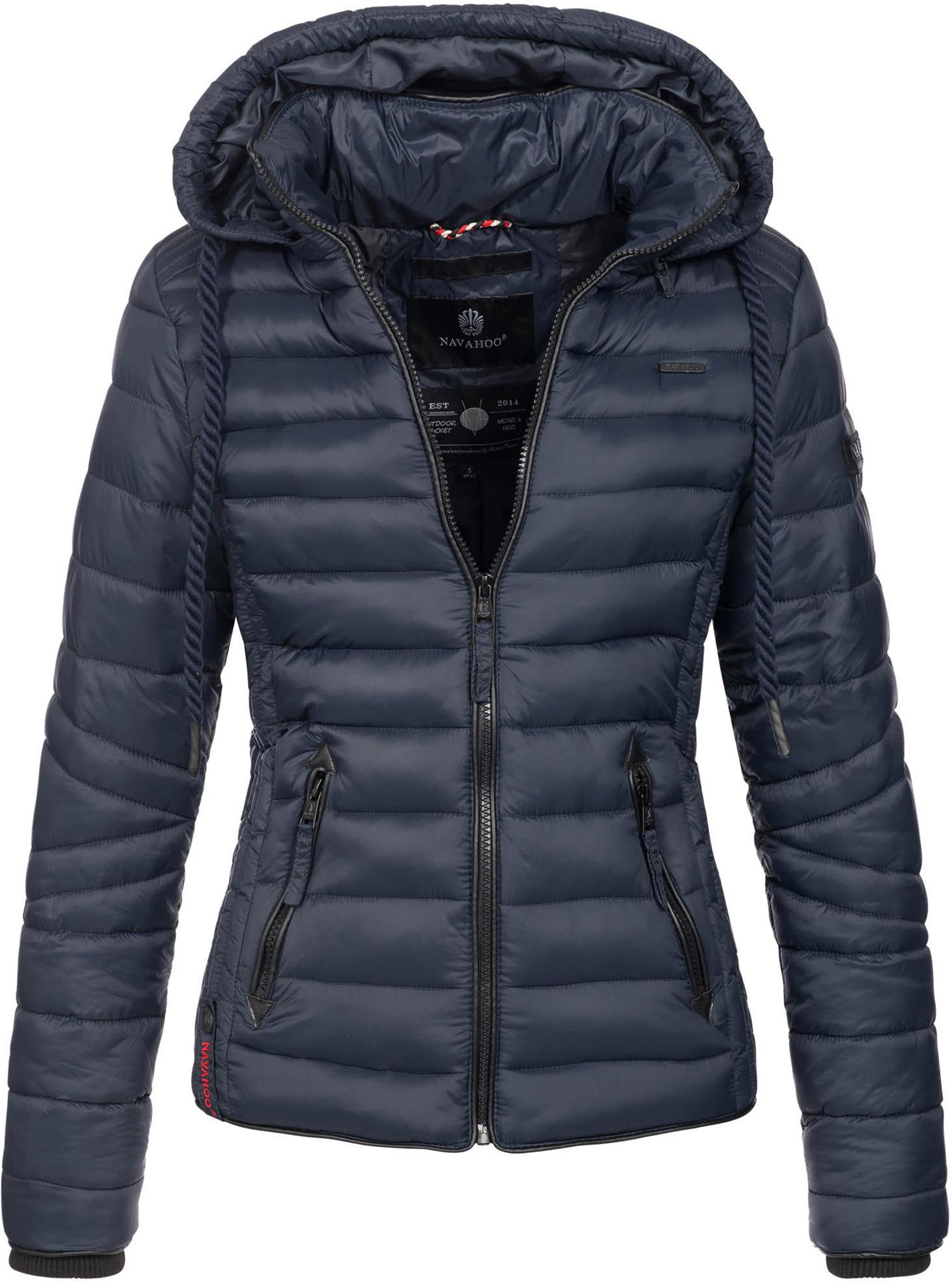 Navahoo Damen Steppjacke Lulana – Leicht, Stylisch & Abnehmbare Kapuze