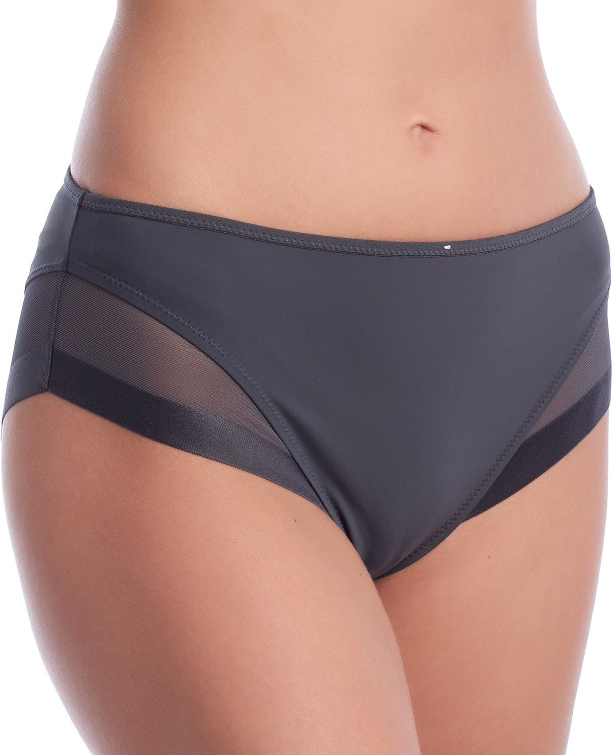 Großzügiger Slip mit Tüll D0A63 für Damen