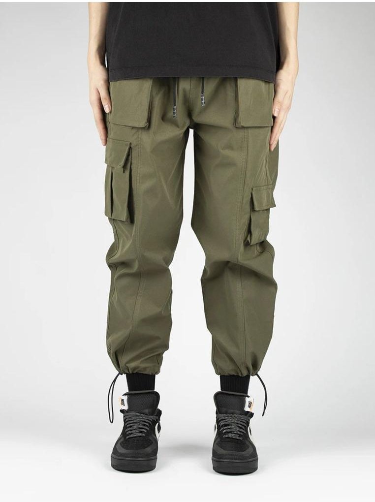 Thumbnail - Cargohose mit Kordelzug und Taschen