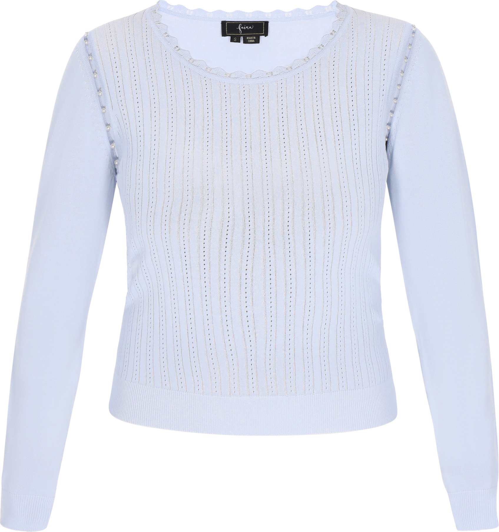 Faina Pullover Frauen hellblau