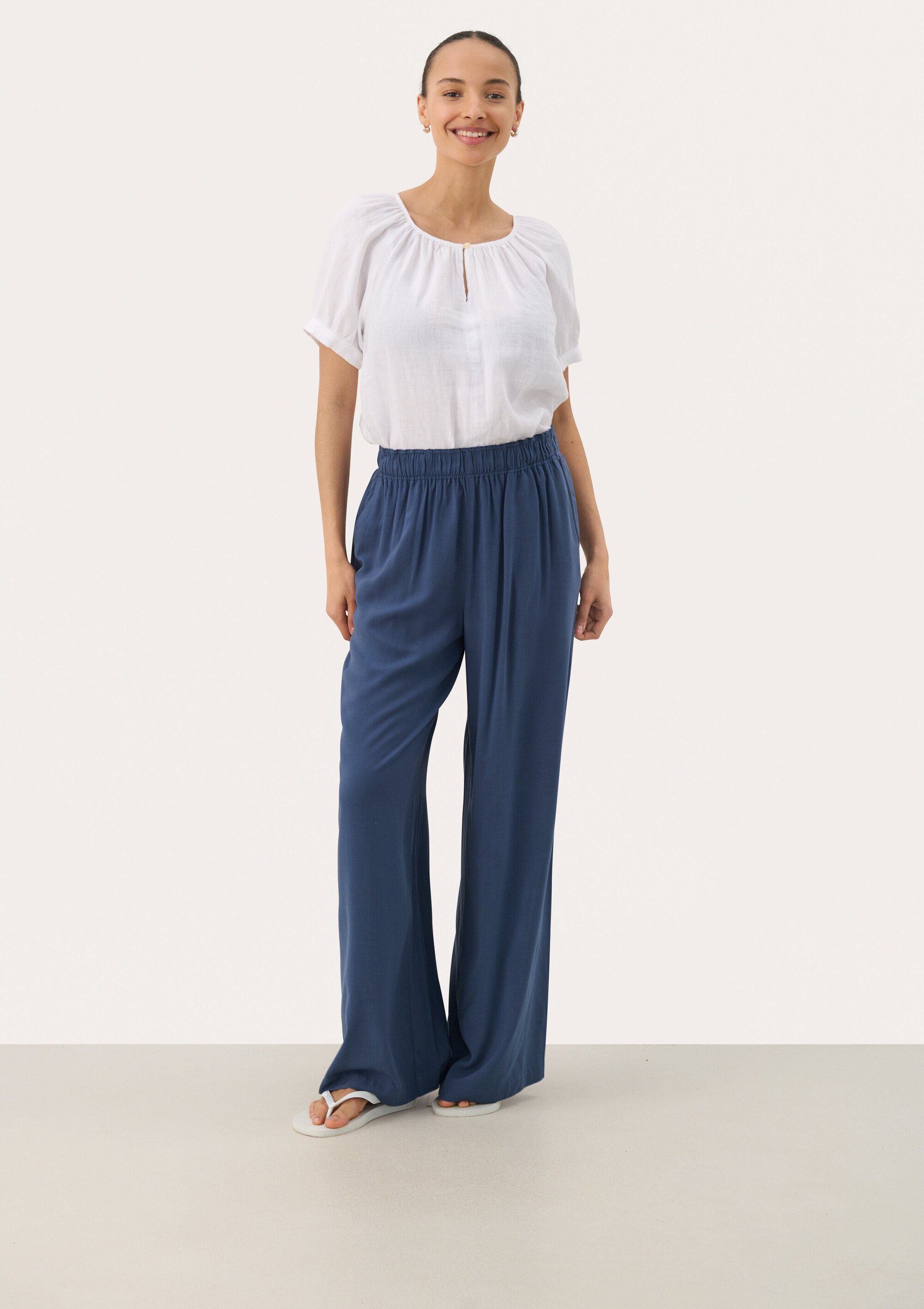 Thumbnail - Casual Hose Easy fit Oceana blue