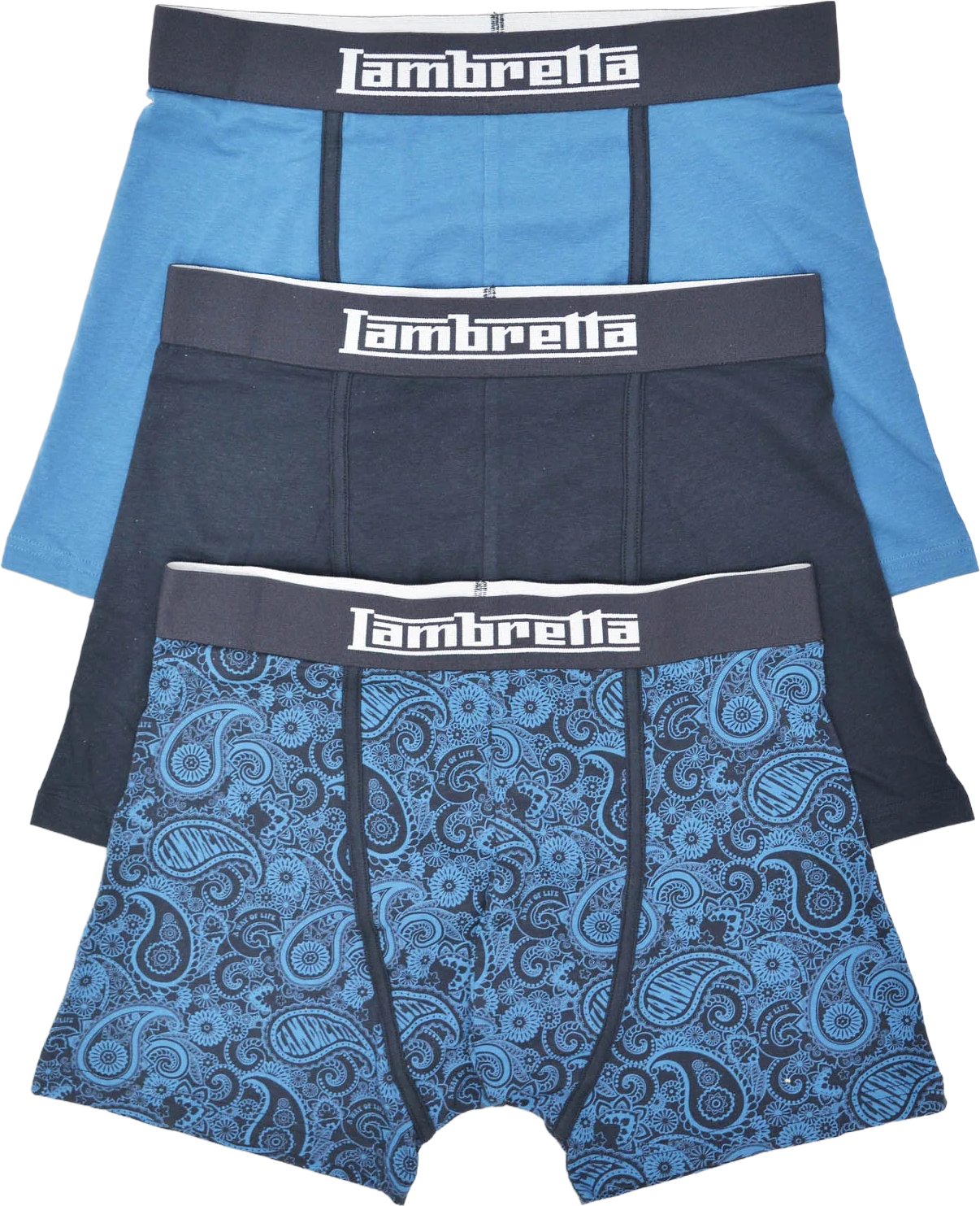 Lambretta - Boxershorts für Herren(3er-Pack) (Marineblau)