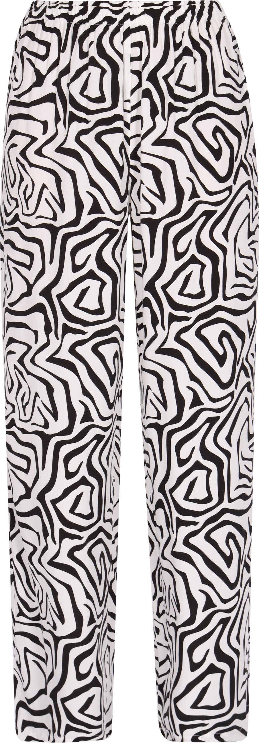 Mymo Hose Frauen weiß-schwarz