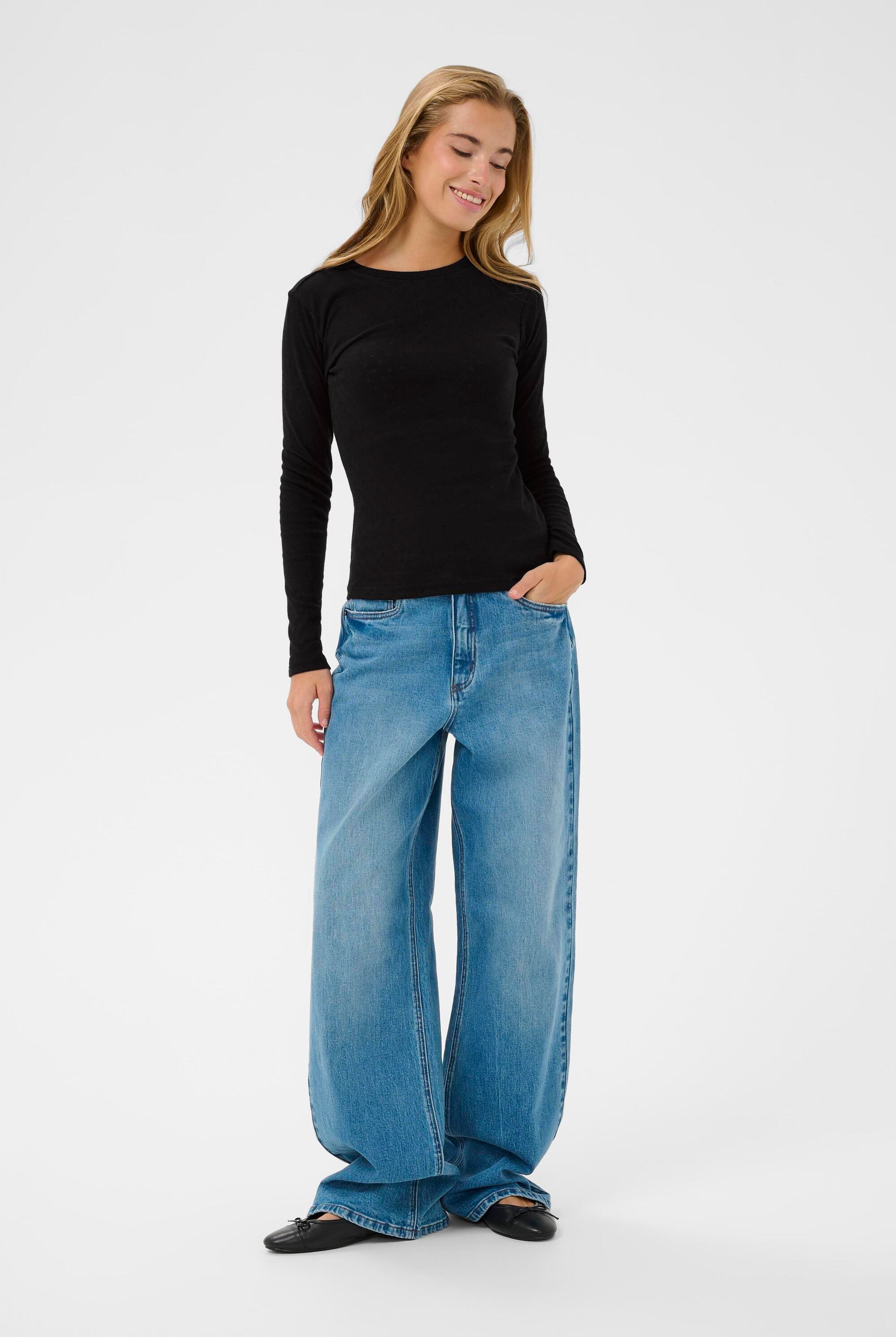 Langarm-Shirt KAviba Langarm-Shirt Regular fit black