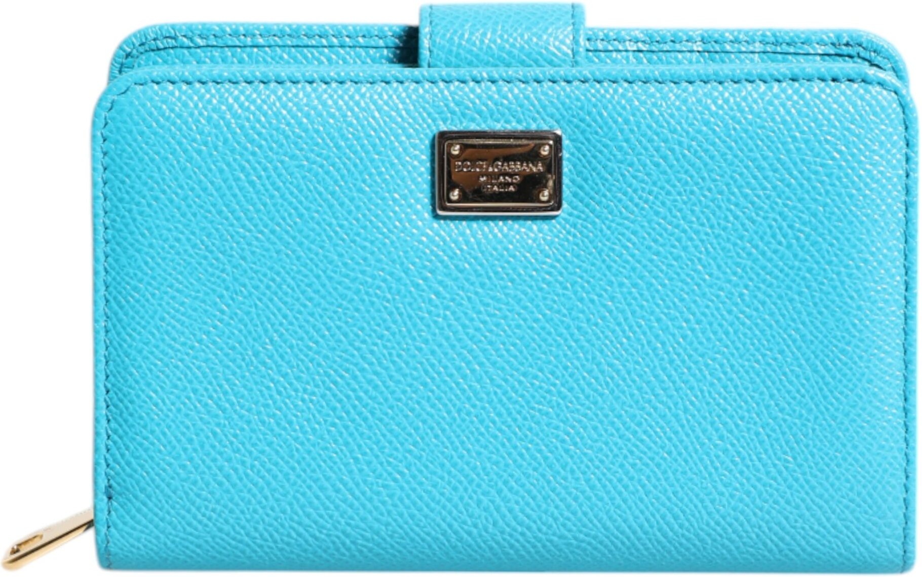 Hellblaues Leder Bifold Continental Clutch Wallet