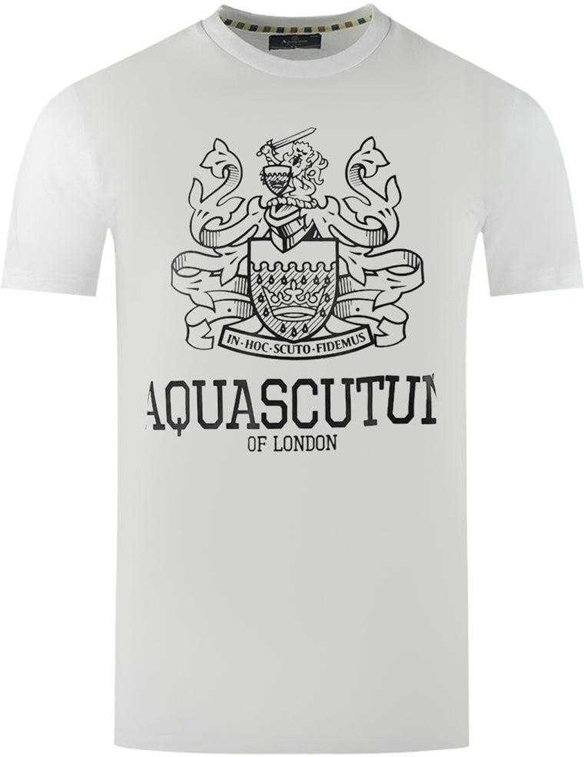 Aquascutum Herren London Aldis T-Shirt (Weiß)