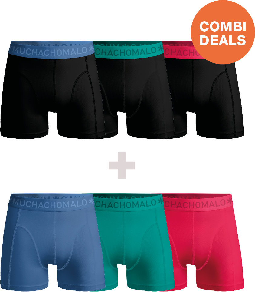 Muchachomalo Herren Boxershorts – 3+3 Stück – Herren Unterhosen