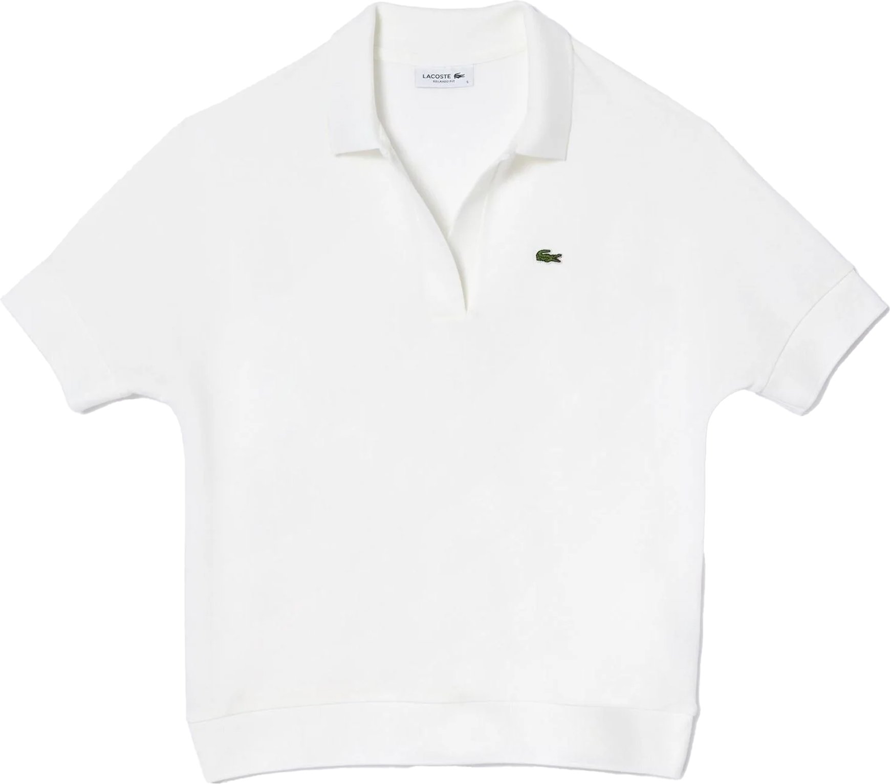 Lacoste - Poloshirt für Damen, lose Passform (Weiß)