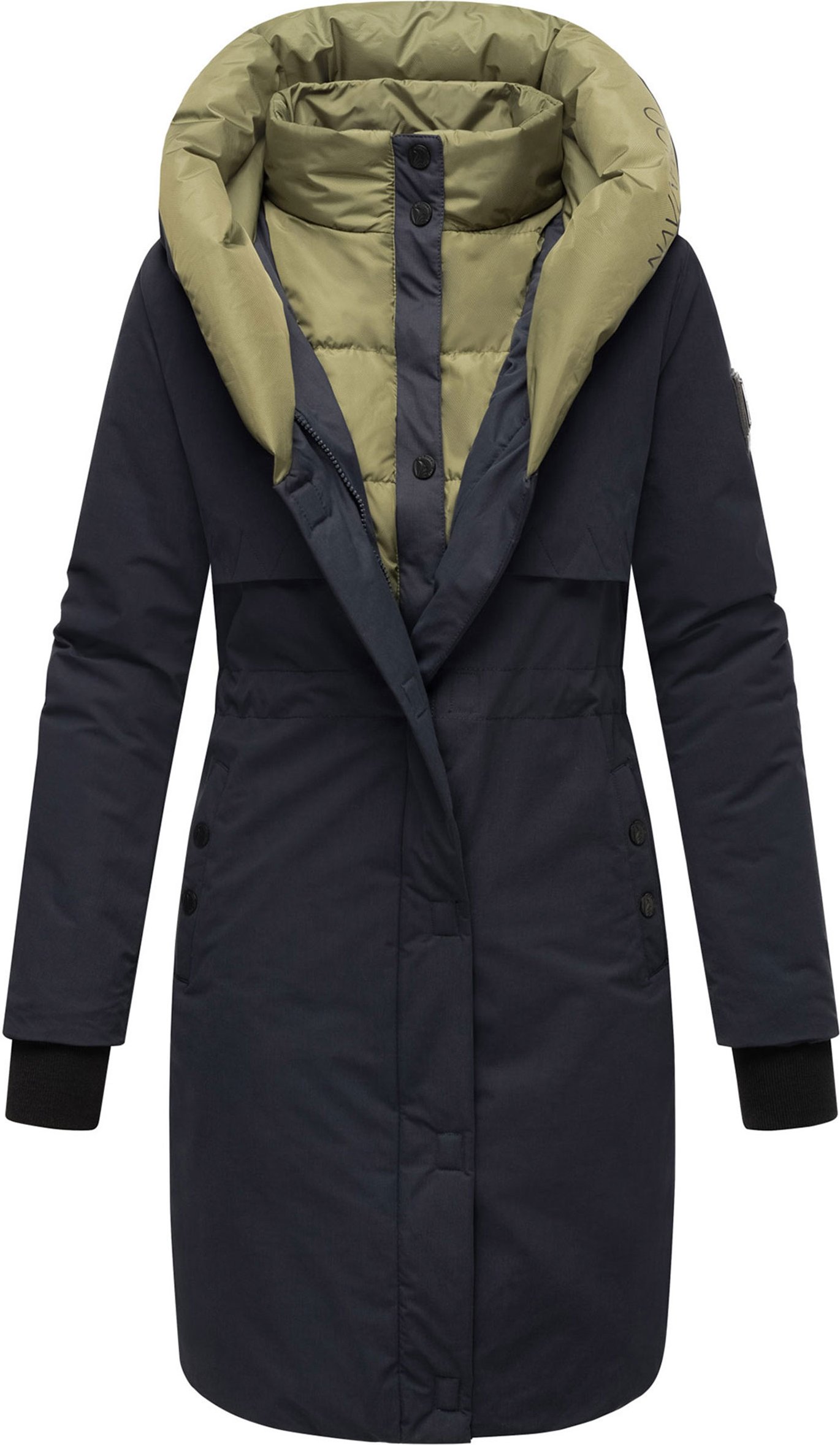 Navahoo Damen Winterjacke Snowelf – Leicht & Warm mit Magnetverschluss