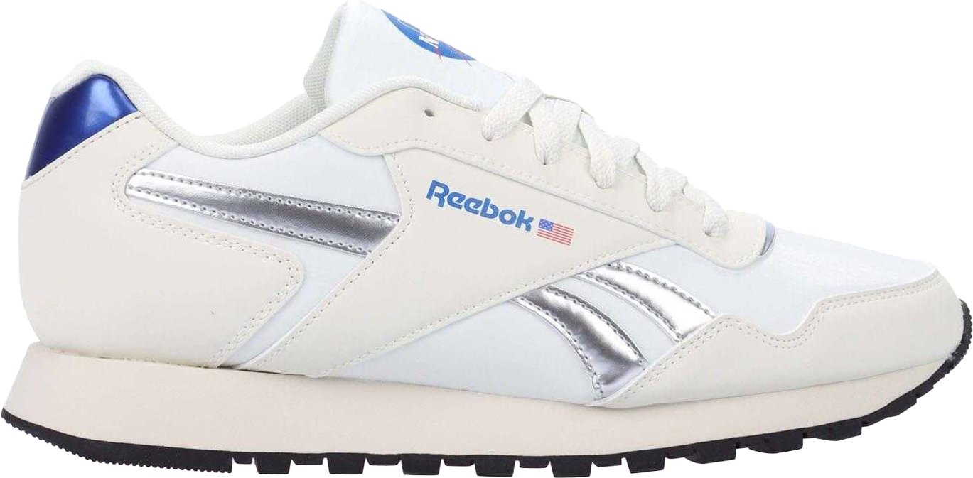 Thumbnail - Reebok - Herren/Damen Unisex Sneaker "Glide", Wildleder (Weiß/Silber)