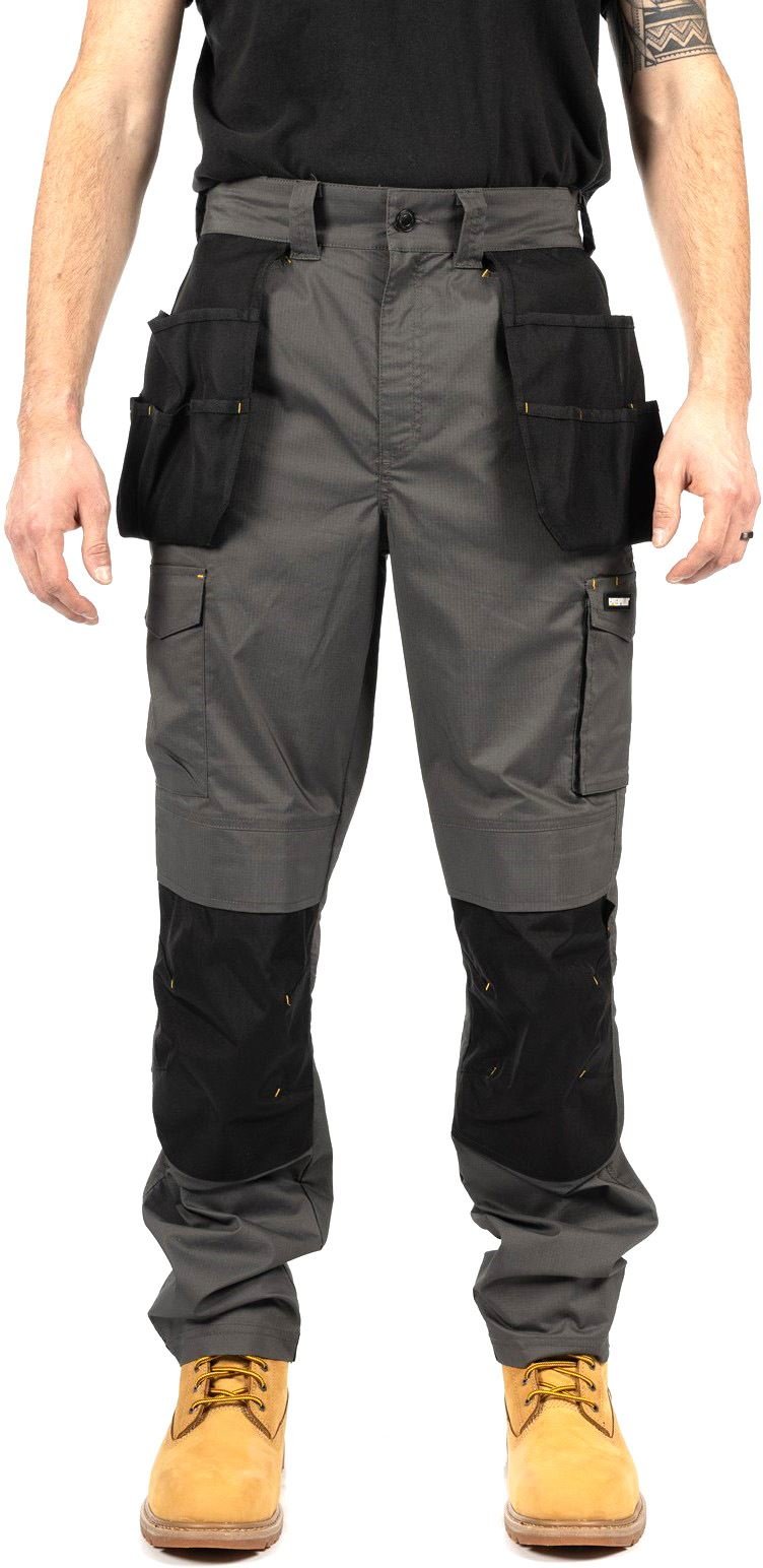 Caterpillar Nexus Holster Stretch-Tasche Baumwoll-Herren Outdoor-Hosen Grau