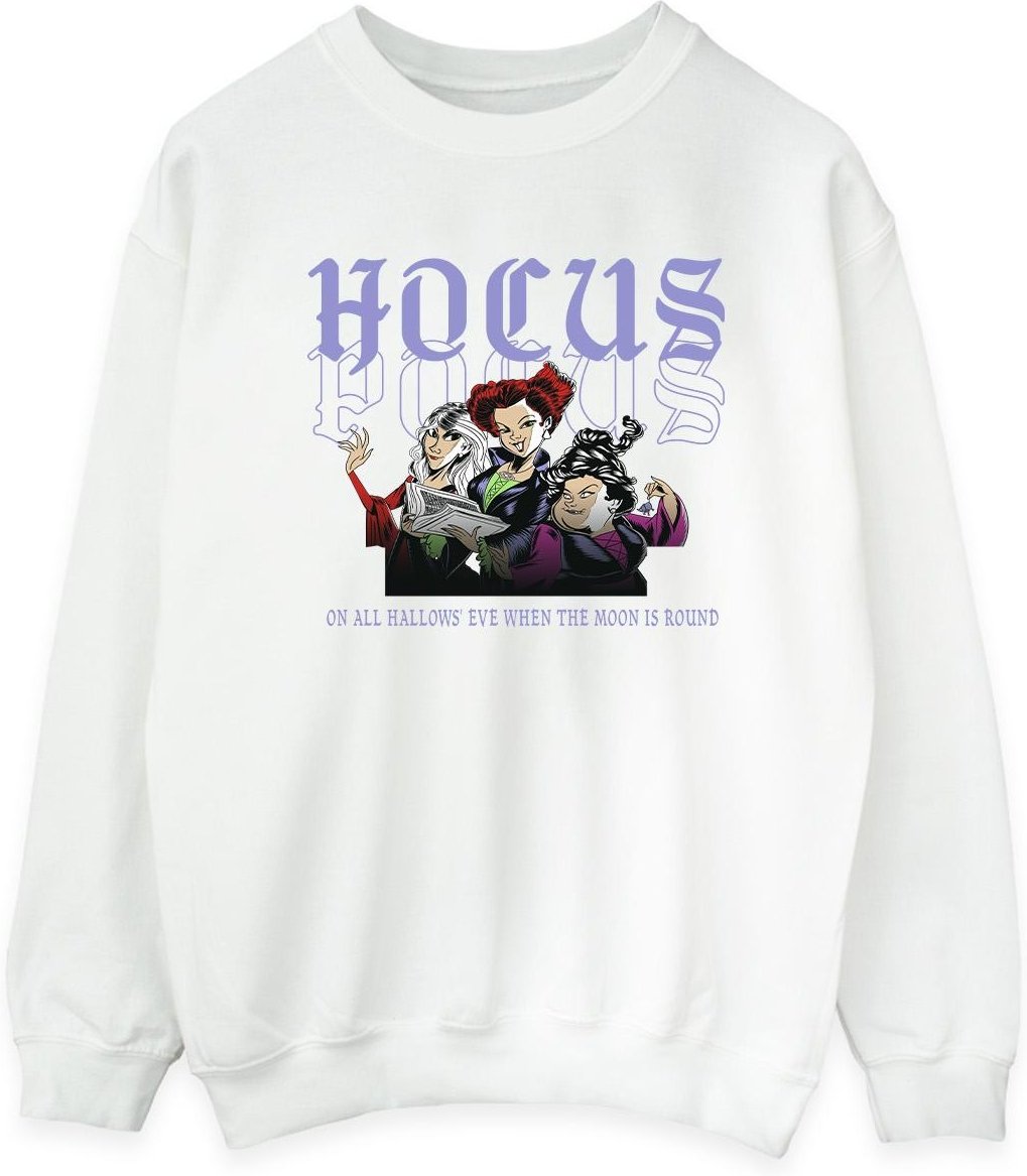 Thumbnail - Disney - "Hocus Pocus Hallows Eve" Sweatshirt für Damen (Weiß)